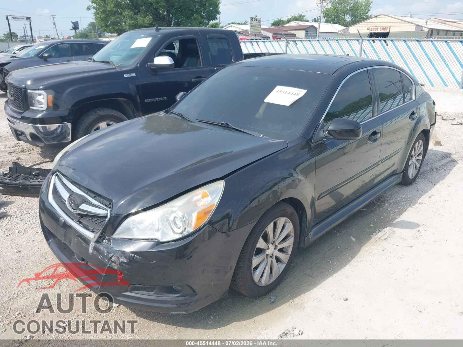 SUBARU LEGACY 2011 - 4S3BMBK60B3242542