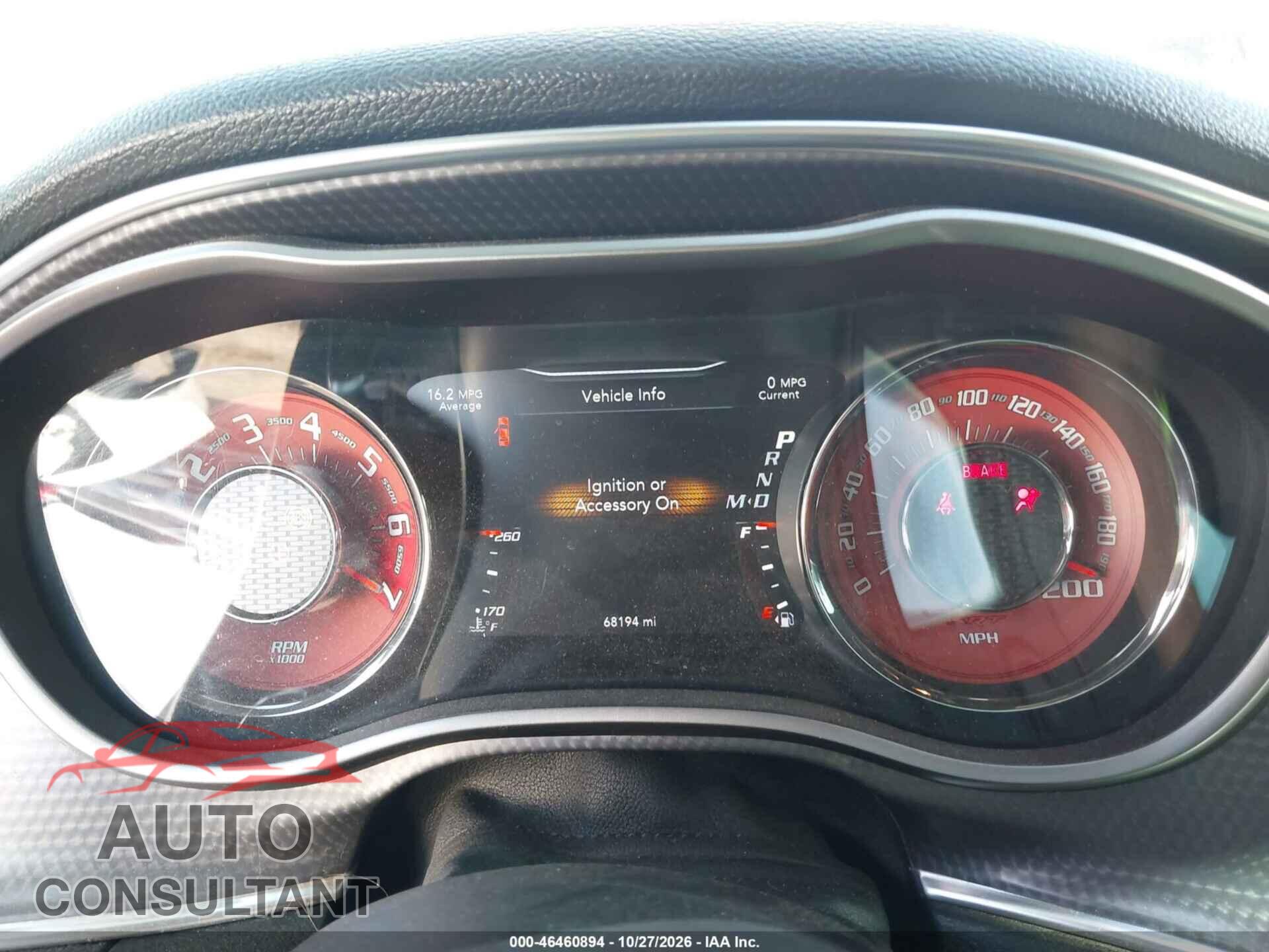 DODGE CHALLENGER 2016 - 2C3CDZC98GH335470