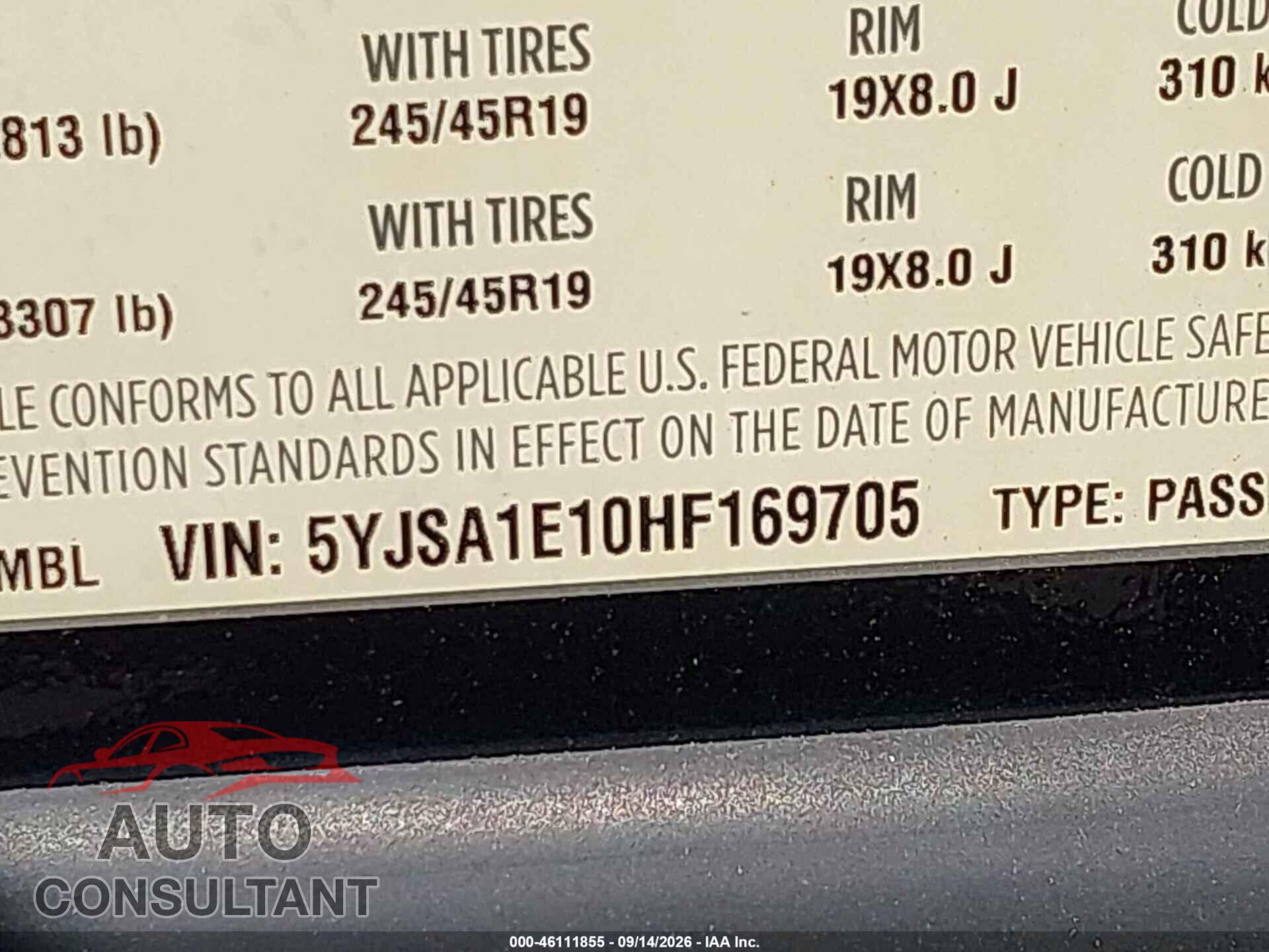 TESLA MODEL S 2017 - 5YJSA1E10HF169705
