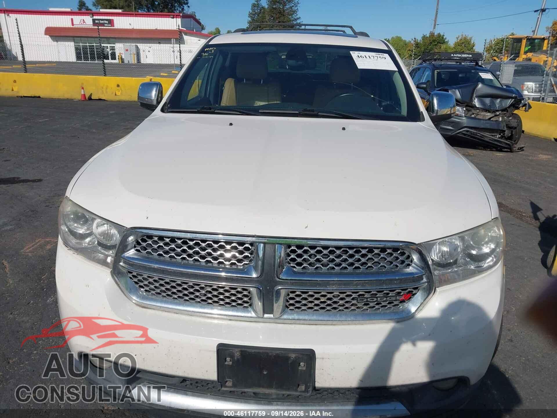 DODGE DURANGO 2012 - 1C4RDJEG7CC361476