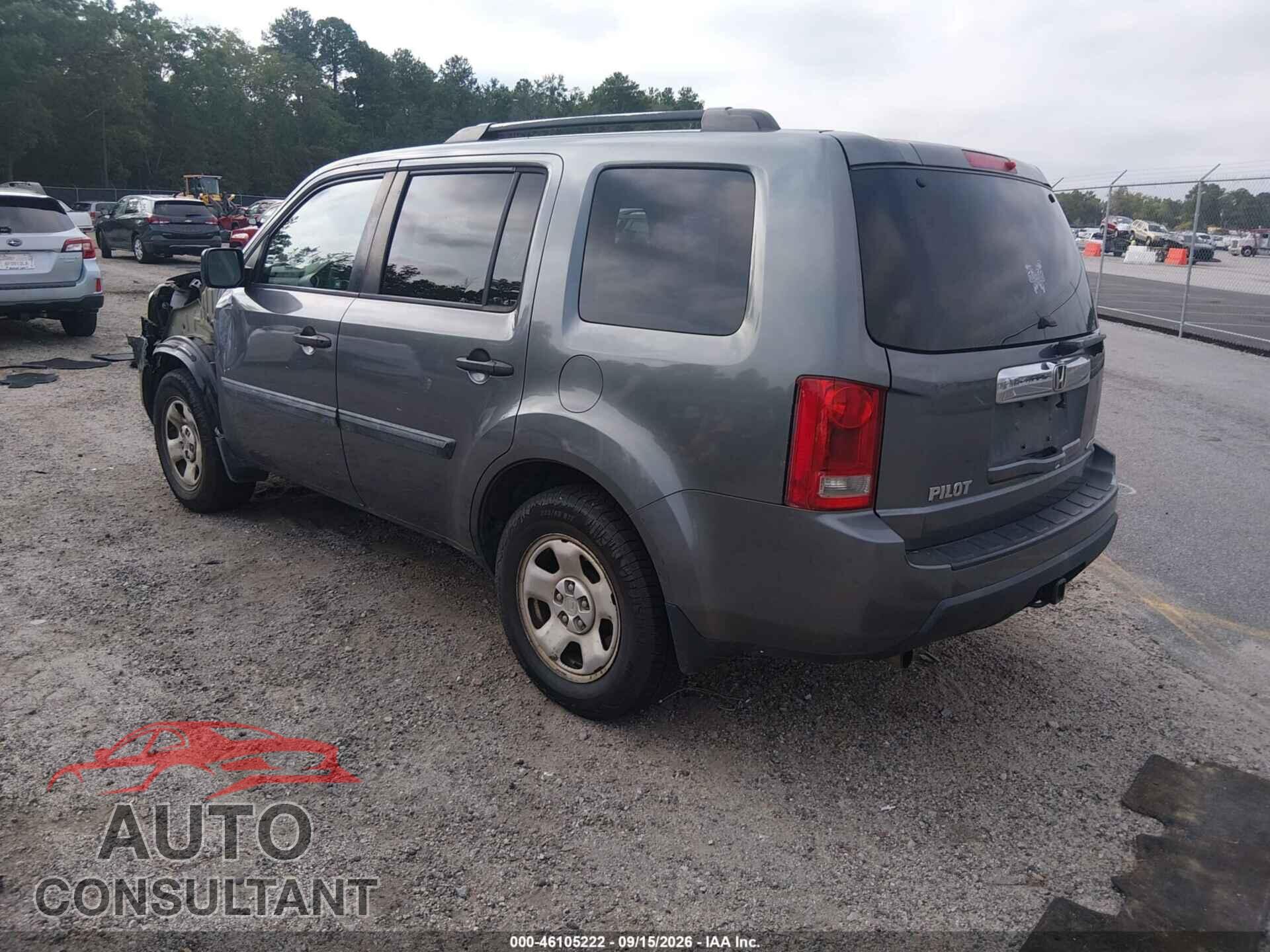 HONDA PILOT 2011 - 5FNYF4H26BB094341