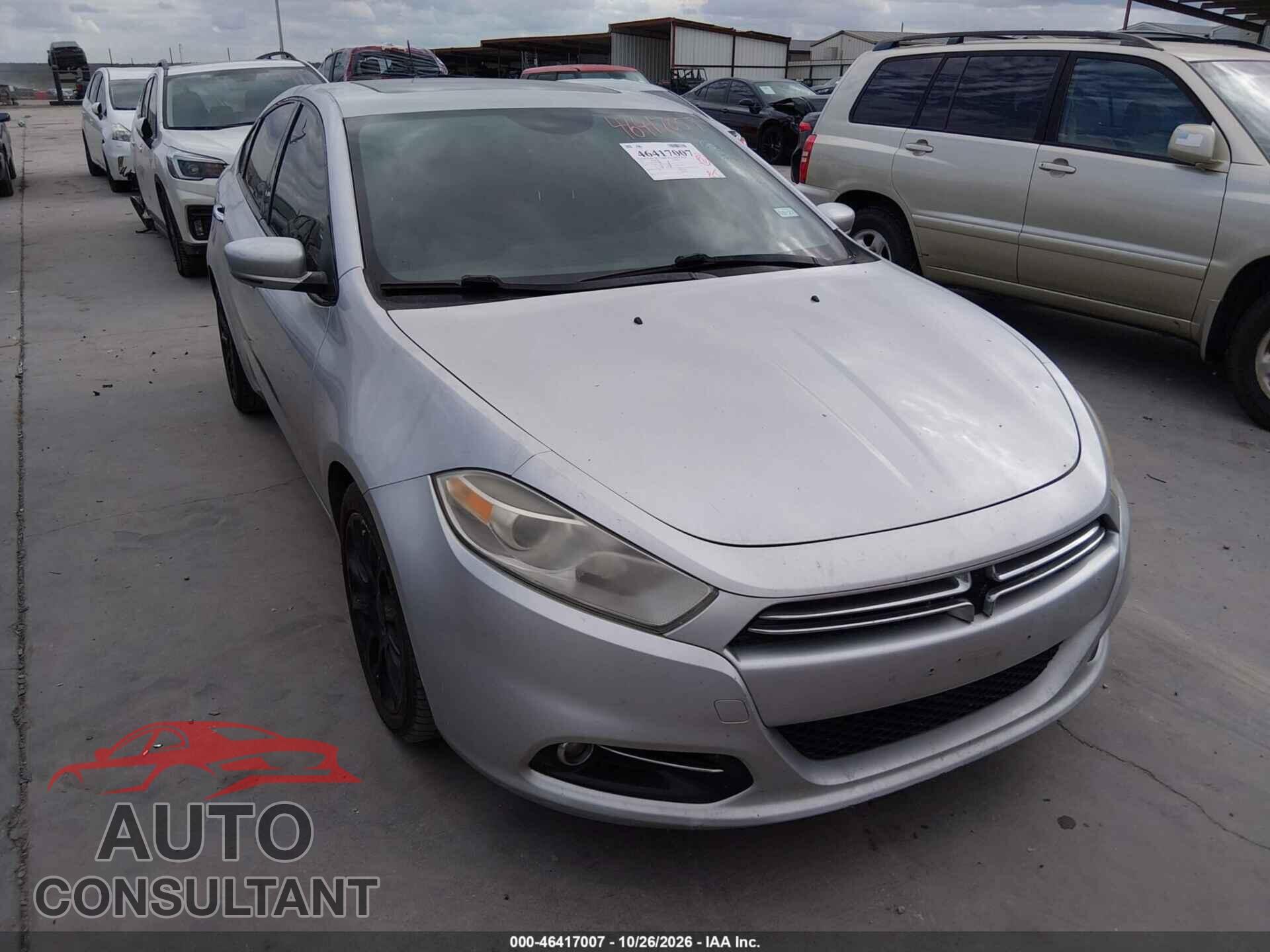 DODGE DART 2013 - 1C3CDFCA3DD200995