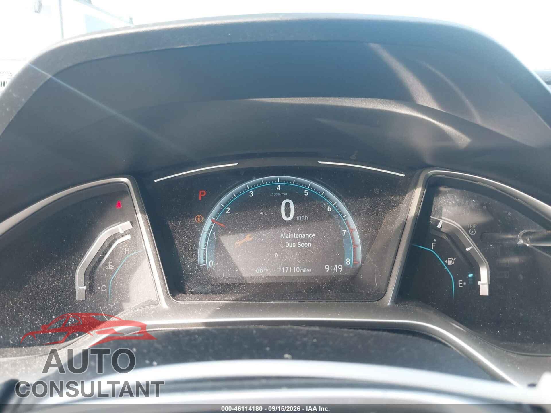 HONDA CIVIC 2017 - 19XFC2F77HE078456