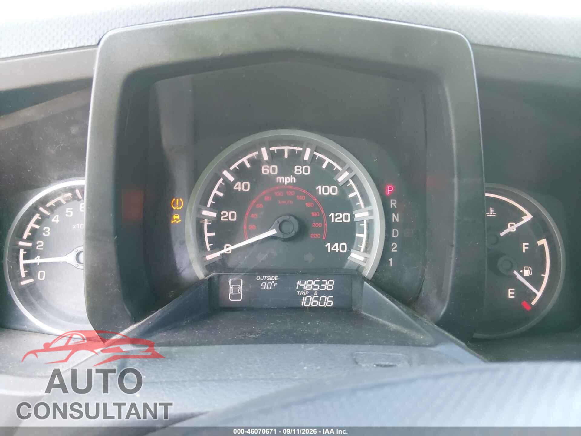 HONDA RIDGELINE 2011 - 5FPYK1F58BB453025