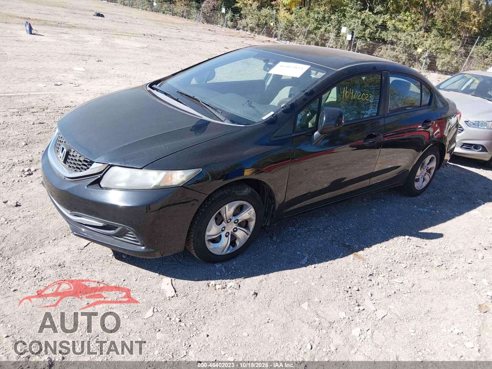 HONDA CIVIC 2013 - 2HGFB2F52DH594001