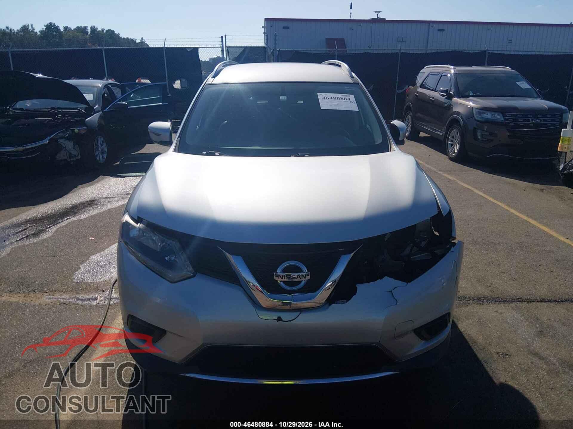 NISSAN ROGUE 2016 - KNMAT2MT6GP646513