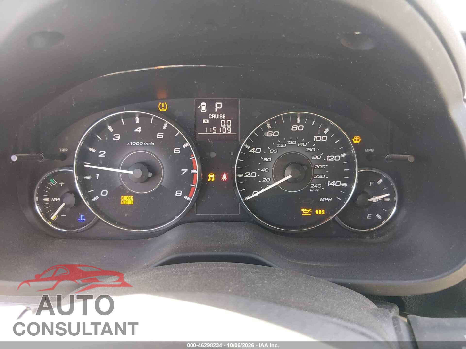 SUBARU OUTBACK 2012 - 4S4BRCCCXC3213073