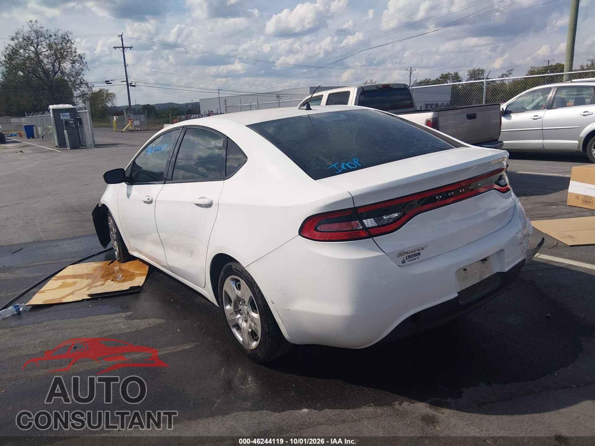 DODGE DART 2016 - 1C3CDFAA8GD506744