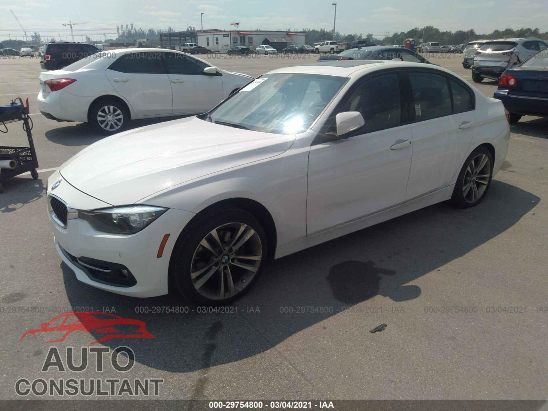 BMW 3 SERIES 2016 - WBA8E9G5XGNU28789
