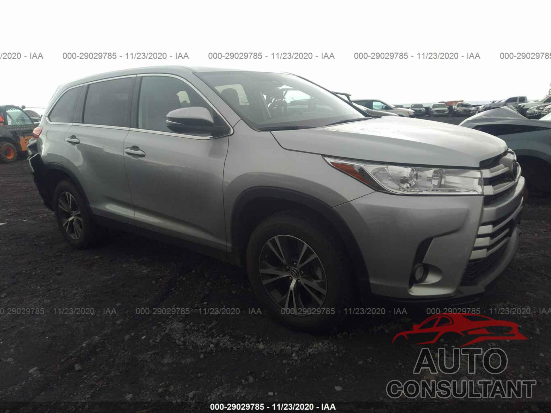 TOYOTA HIGHLANDER 2019 - 5TDZZRFHXKS346314