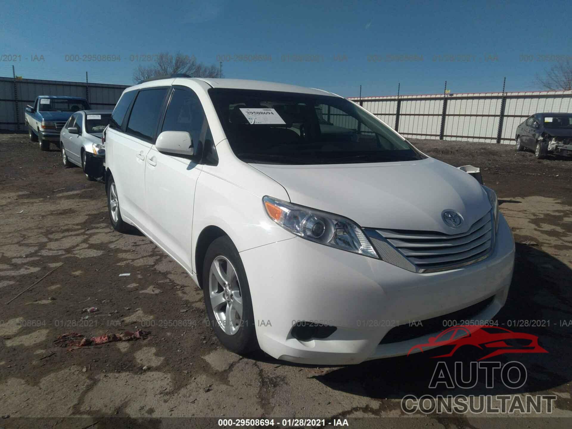 TOYOTA SIENNA 2016 - 5TDKK3DC4GS731188