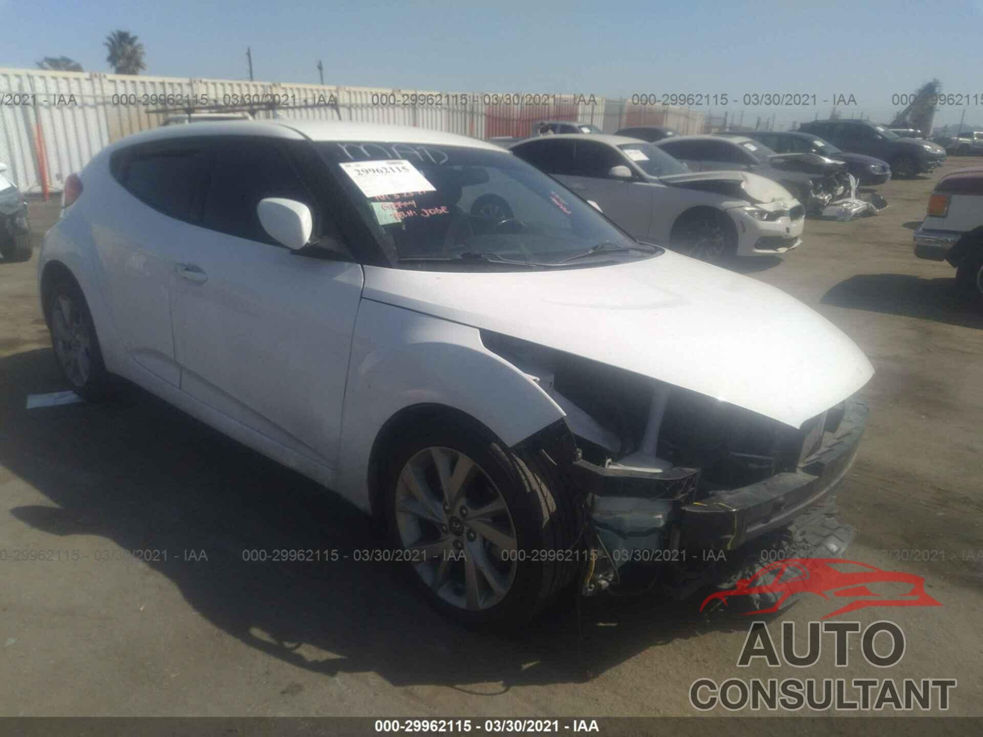 HYUNDAI VELOSTER 2017 - KMHTC6AD3HU304772