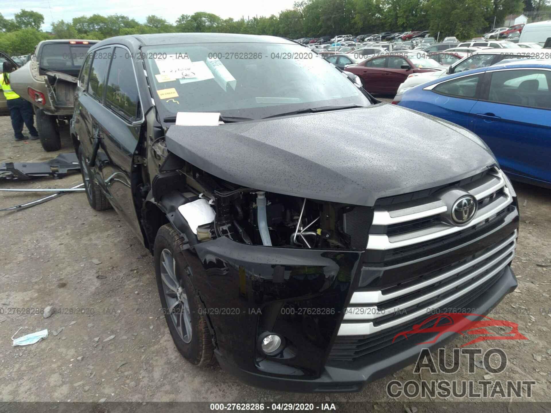 TOYOTA HIGHLANDER 2019 - 5TDJZRFH3KS607912