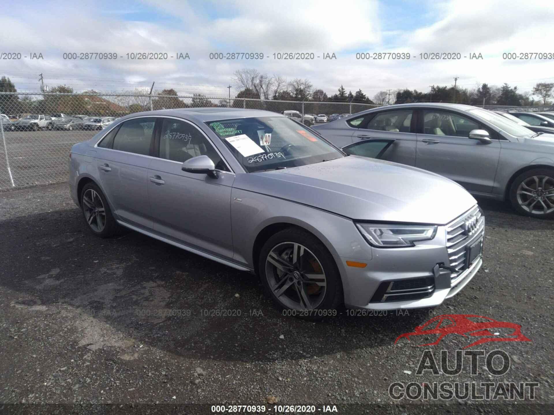 AUDI A4 2017 - WAUENAF47HN045147