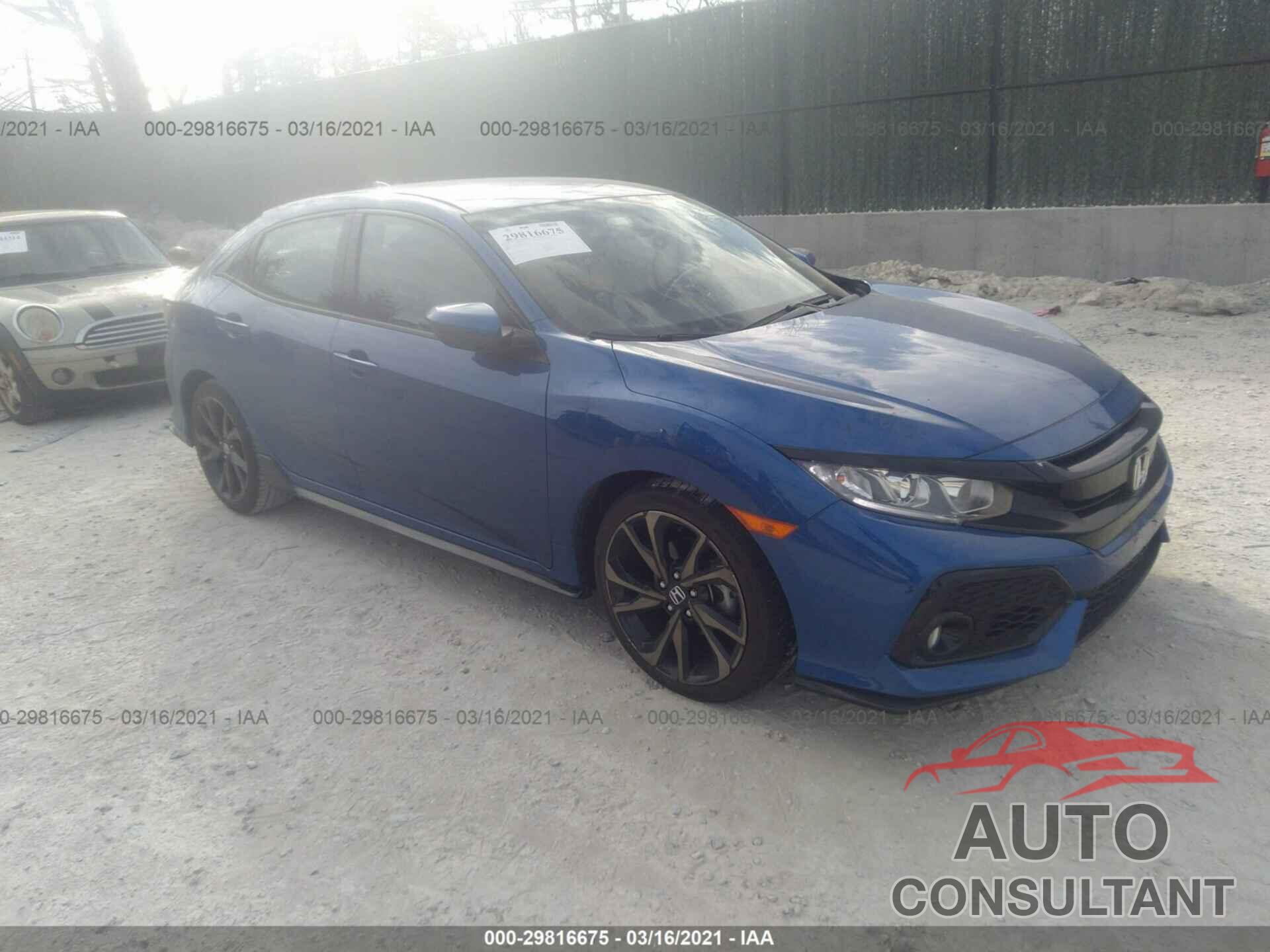 HONDA CIVIC HATCHBACK 2018 - SHHFK7H44JU402187