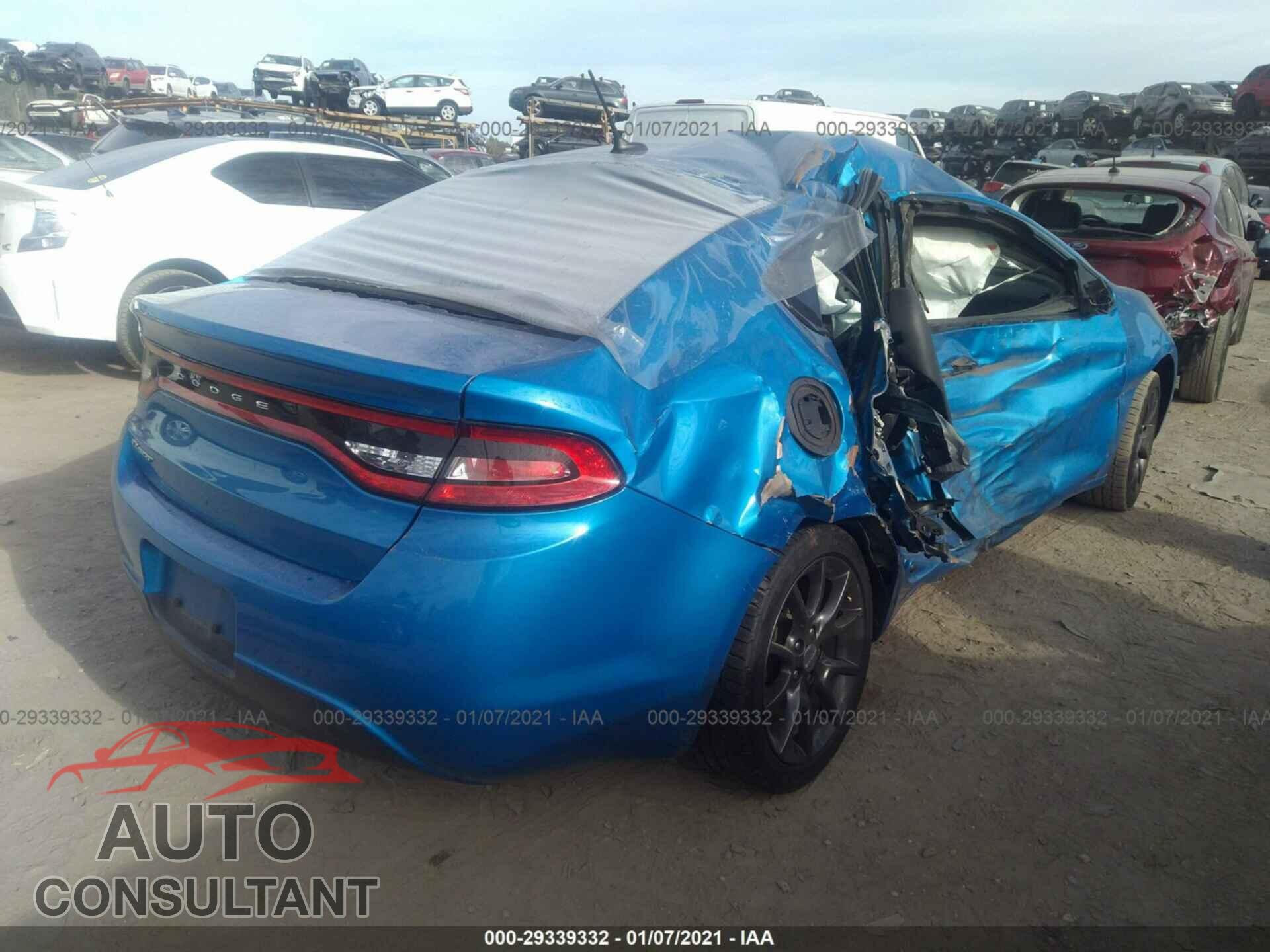 DODGE DART 2016 - 1C3CDFAA5GD682411