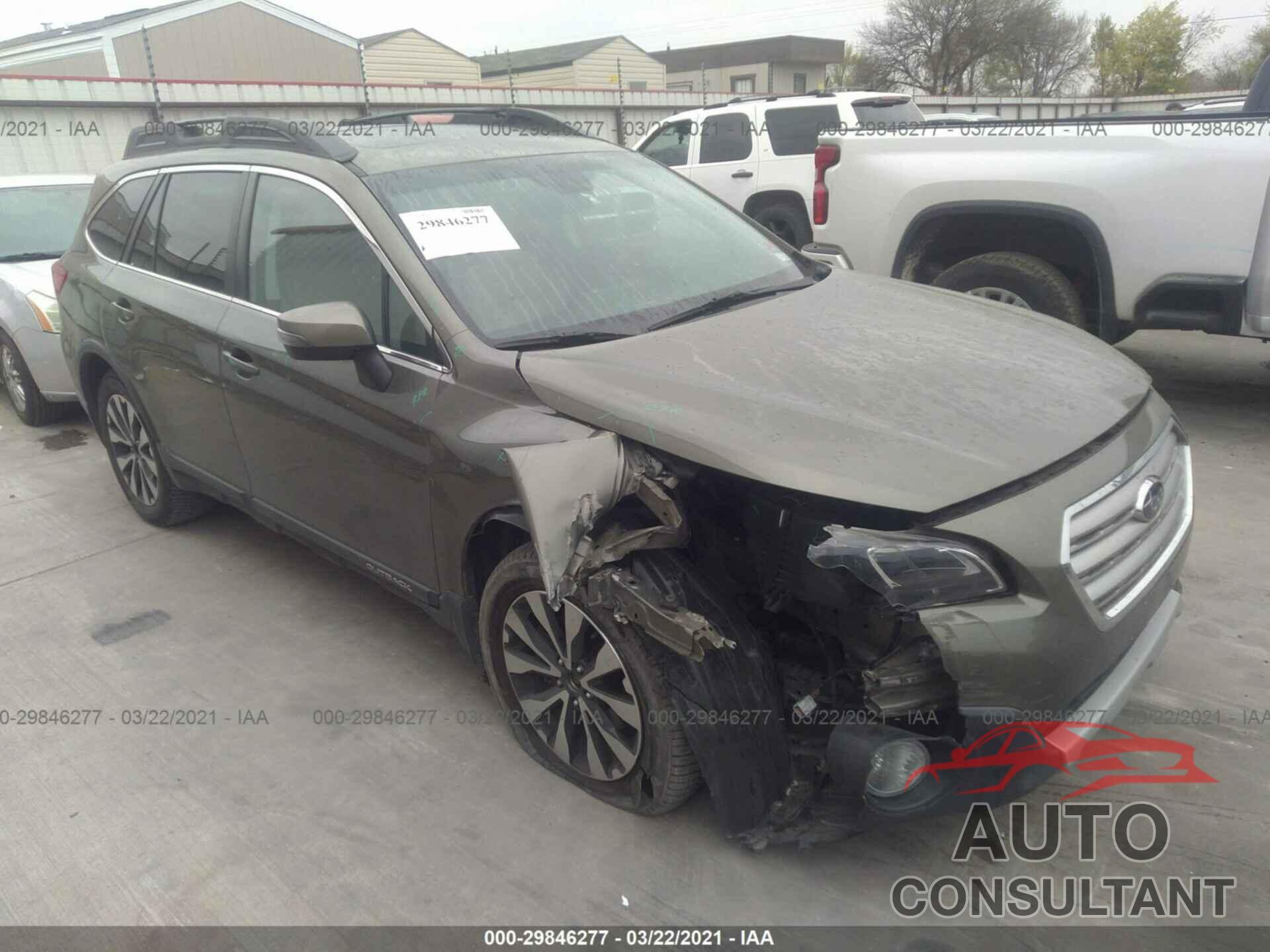 SUBARU OUTBACK 2016 - 4S4BSENC5G3346164