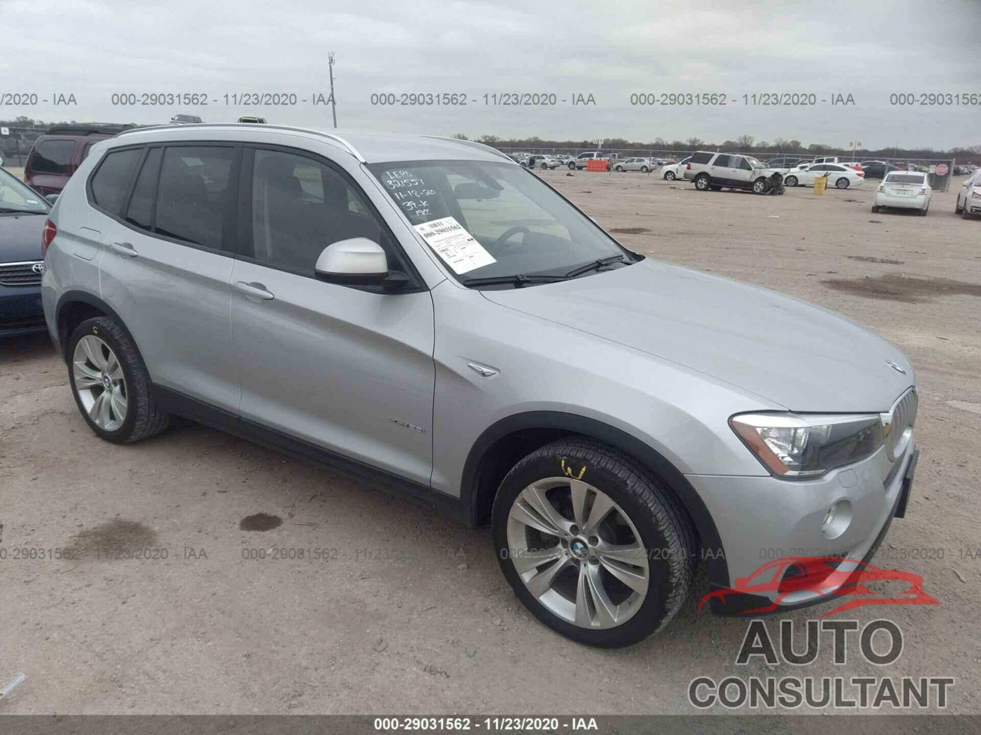 BMW X3 2016 - 5UXWX9C50G0D89669