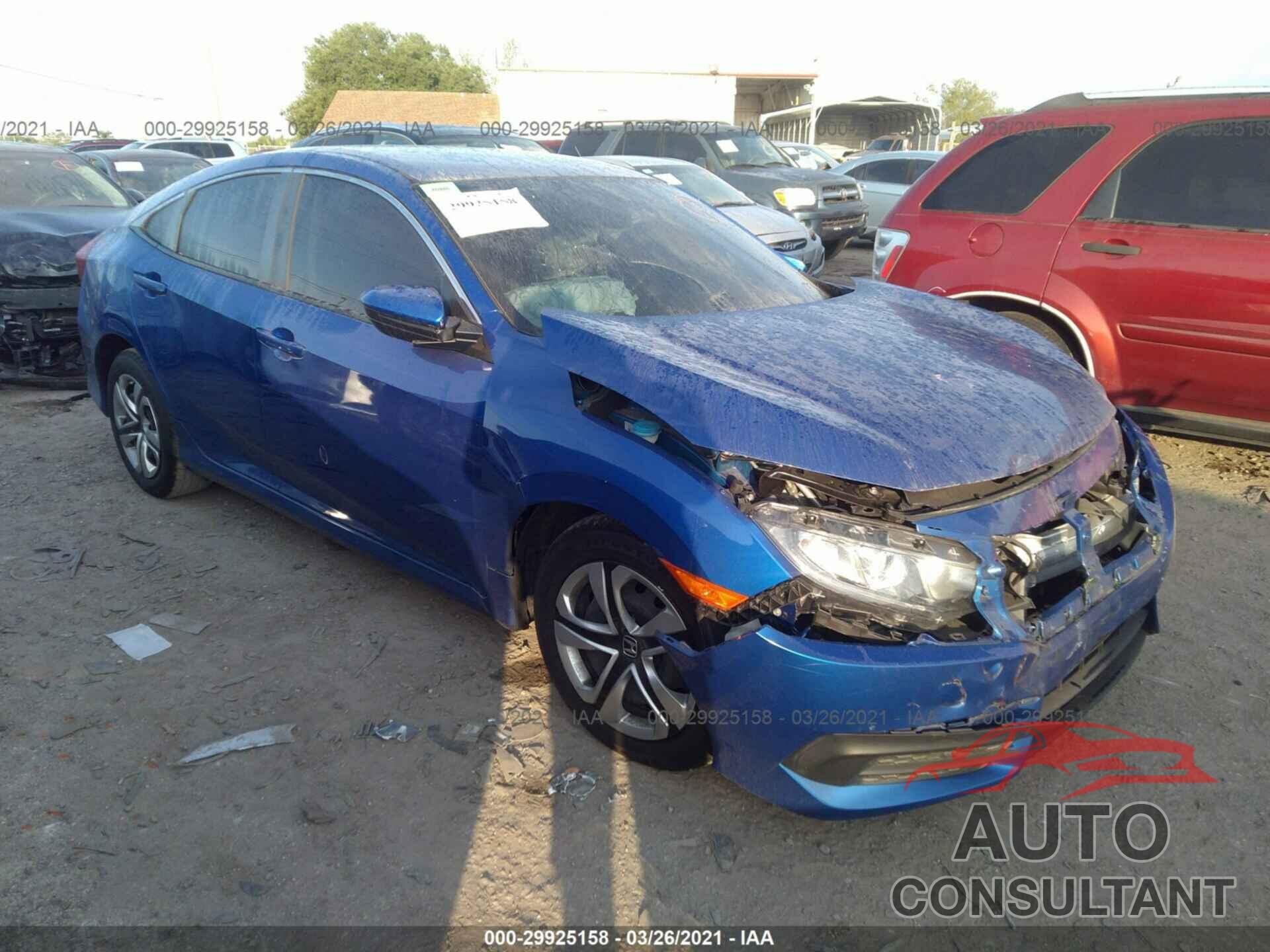 HONDA CIVIC SEDAN 2016 - 19XFC2F54GE096314