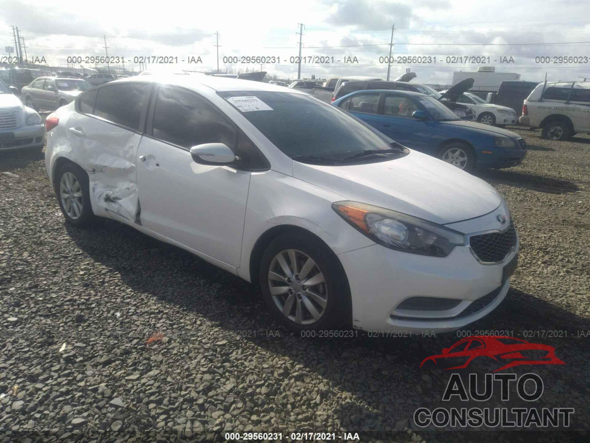 KIA FORTE 2016 - KNAFX4A64G5440149