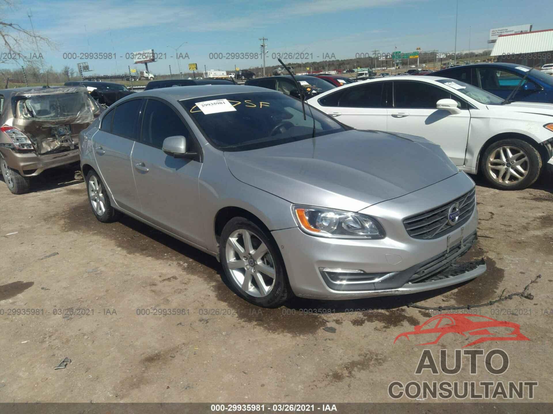 VOLVO S60 2016 - YV126MFJ2G2407891