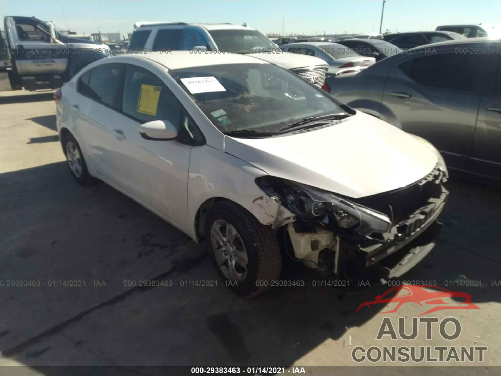 KIA FORTE 2016 - KNAFK4A61G5605900