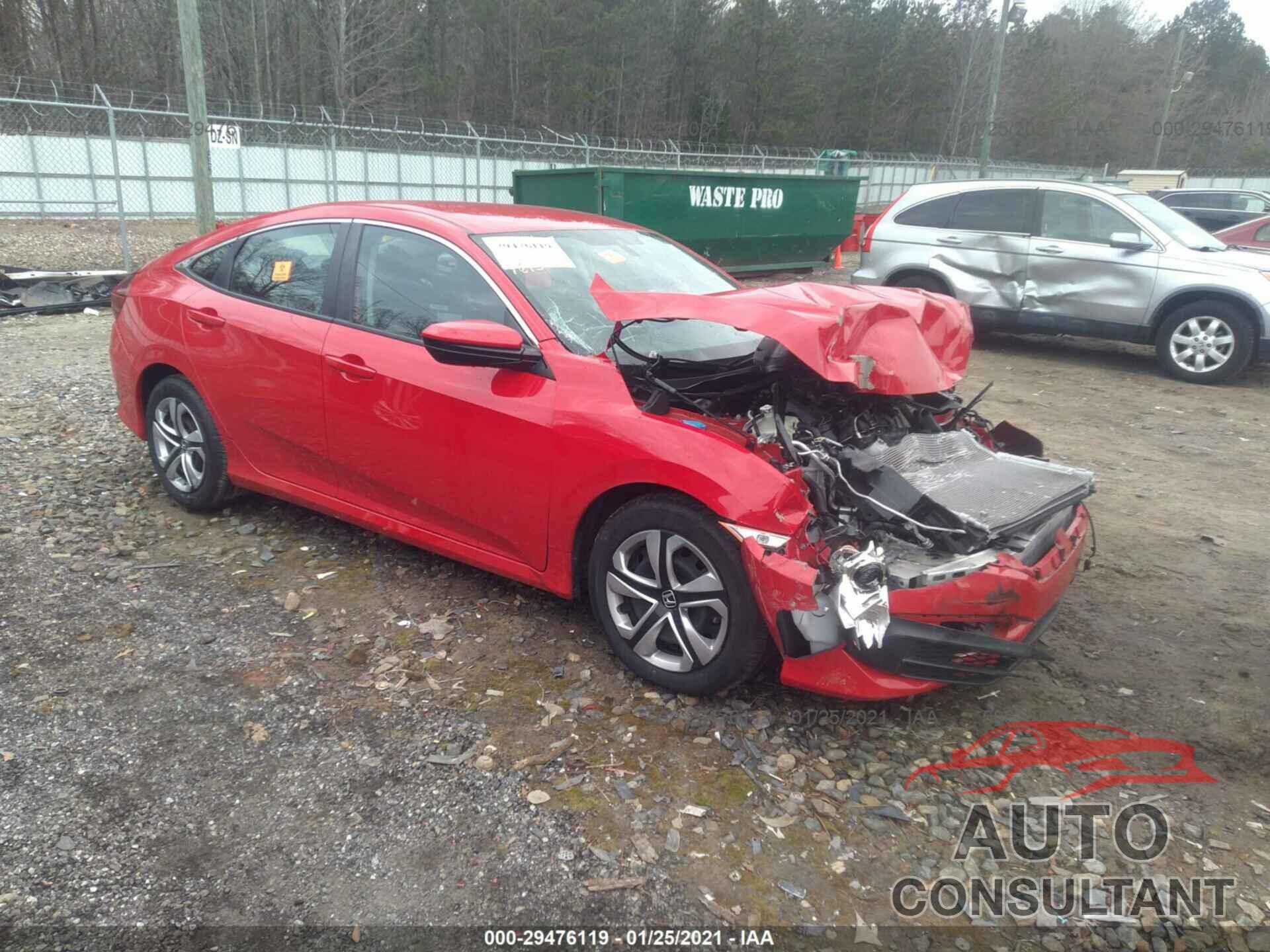 HONDA CIVIC SEDAN 2018 - 2HGFC2F58JH609884