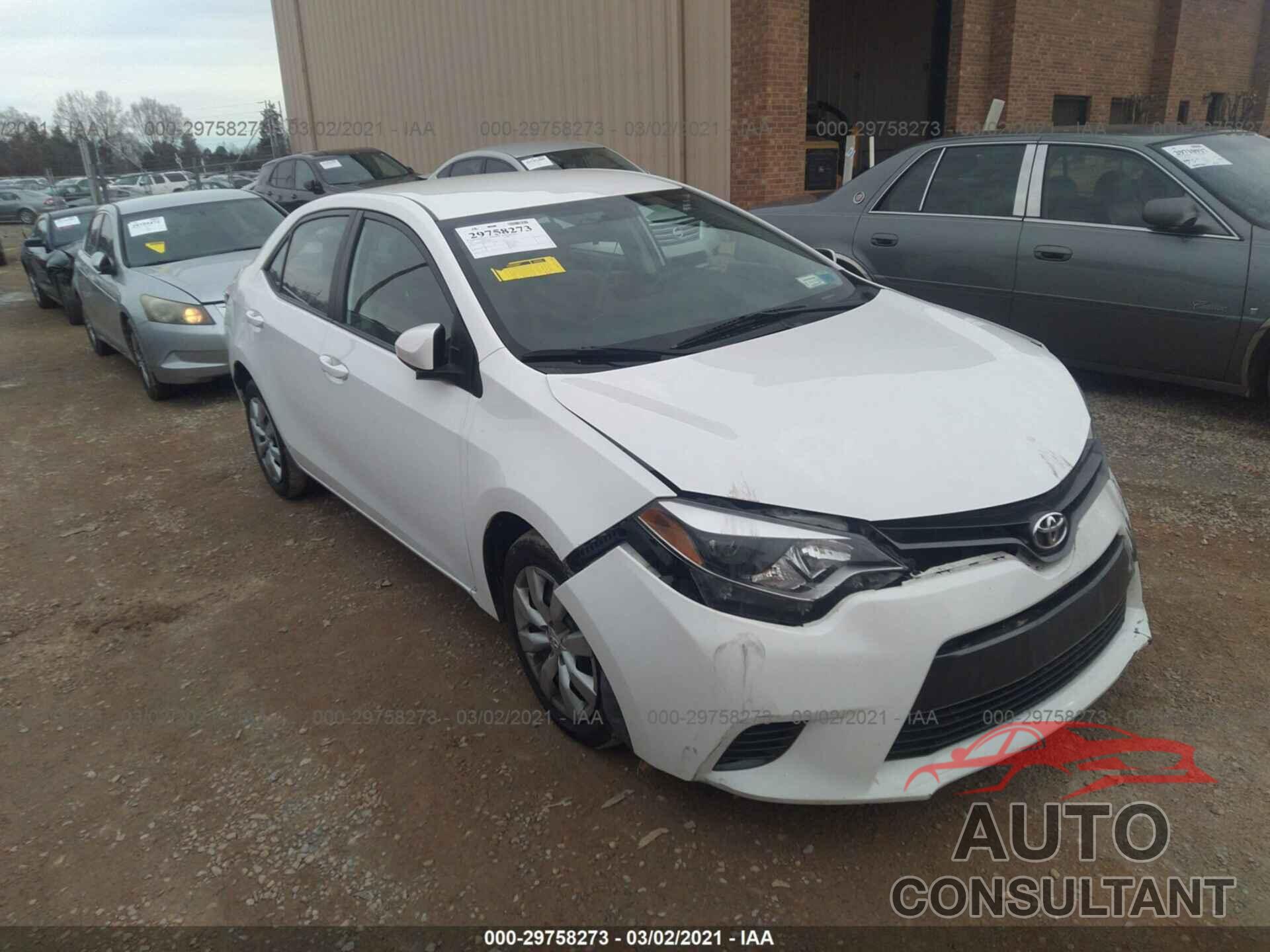 TOYOTA COROLLA 2016 - 2T1BURHE6GC729895