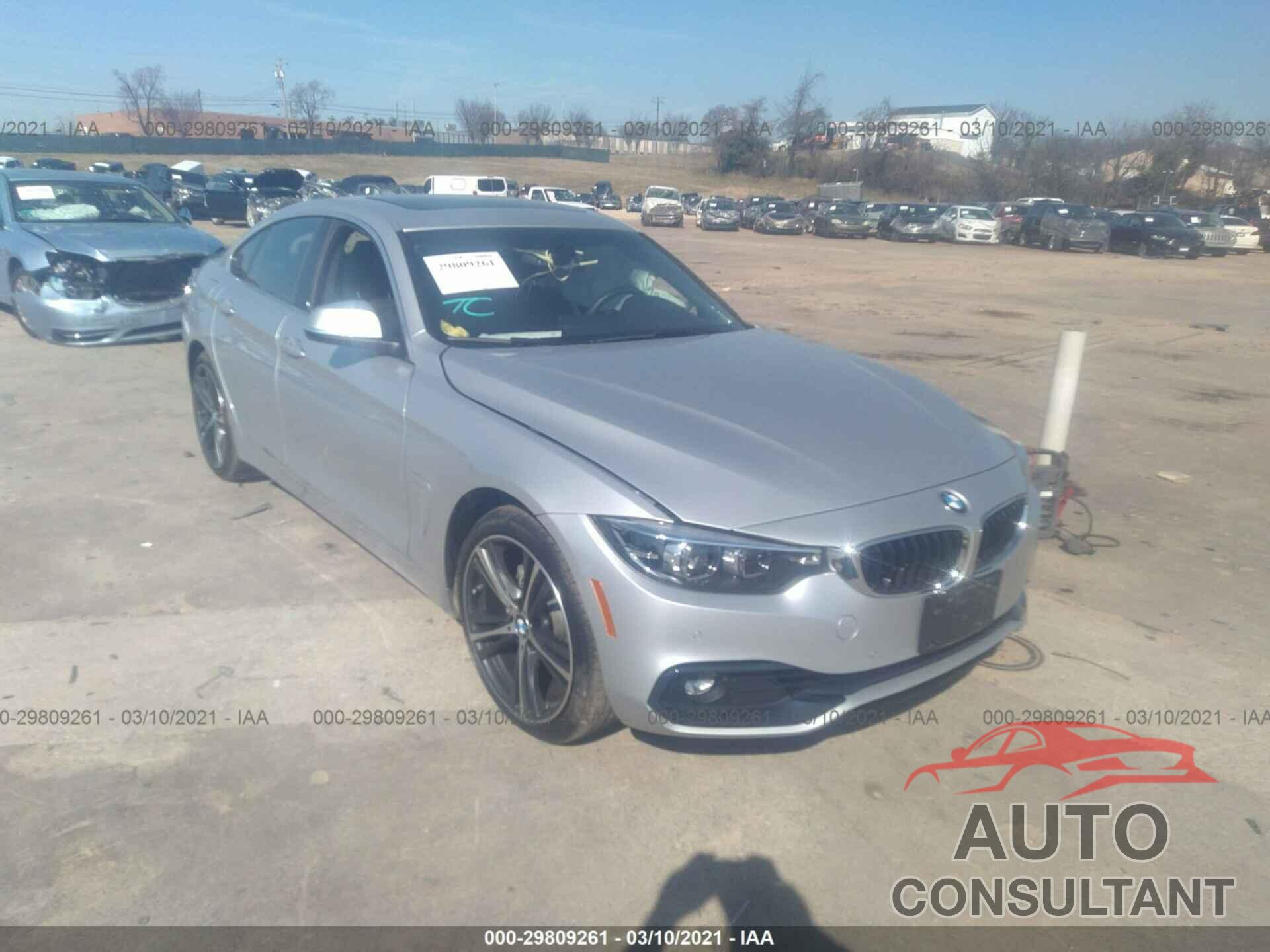 BMW 4 SERIES 2019 - WBA4J3C55KBL07353