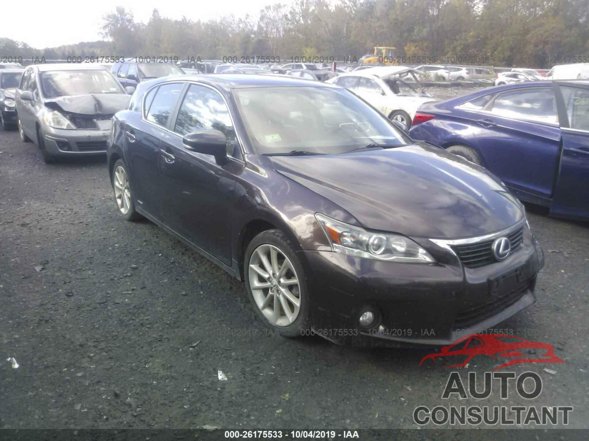 LEXUS CT 2012 - JTHKD5BH1C2051110