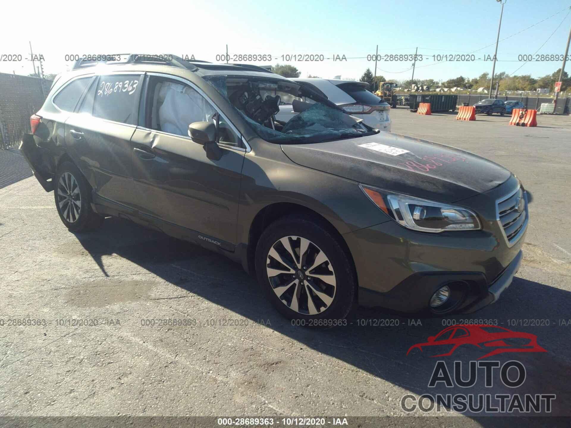 SUBARU OUTBACK 2016 - 4S4BSBNC2G3255836