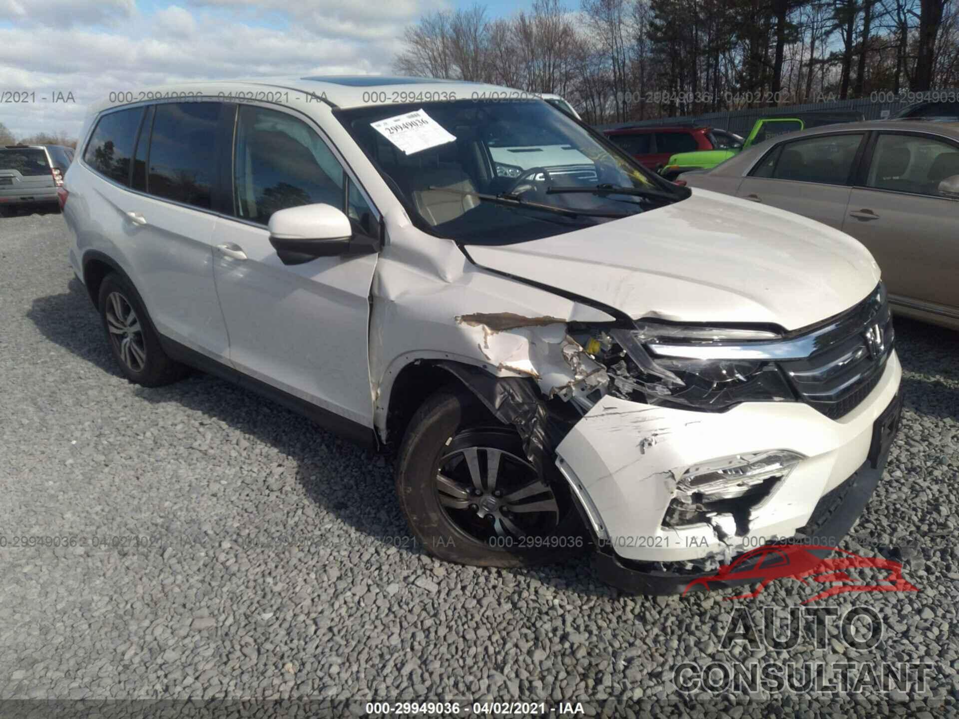 HONDA PILOT 2016 - 5FNYF6H59GB059256