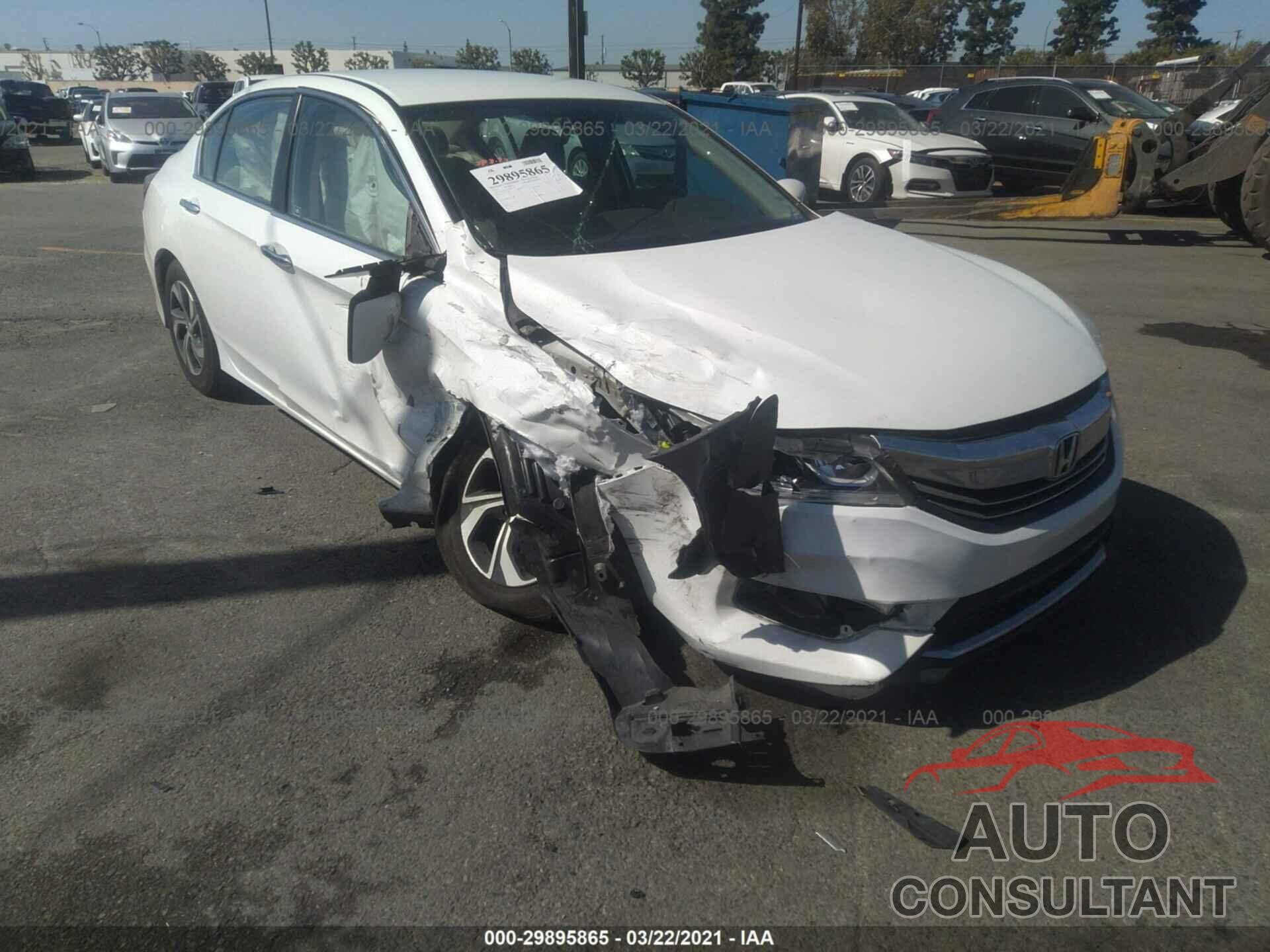 HONDA ACCORD SEDAN 2016 - 1HGCR2F31GA031389