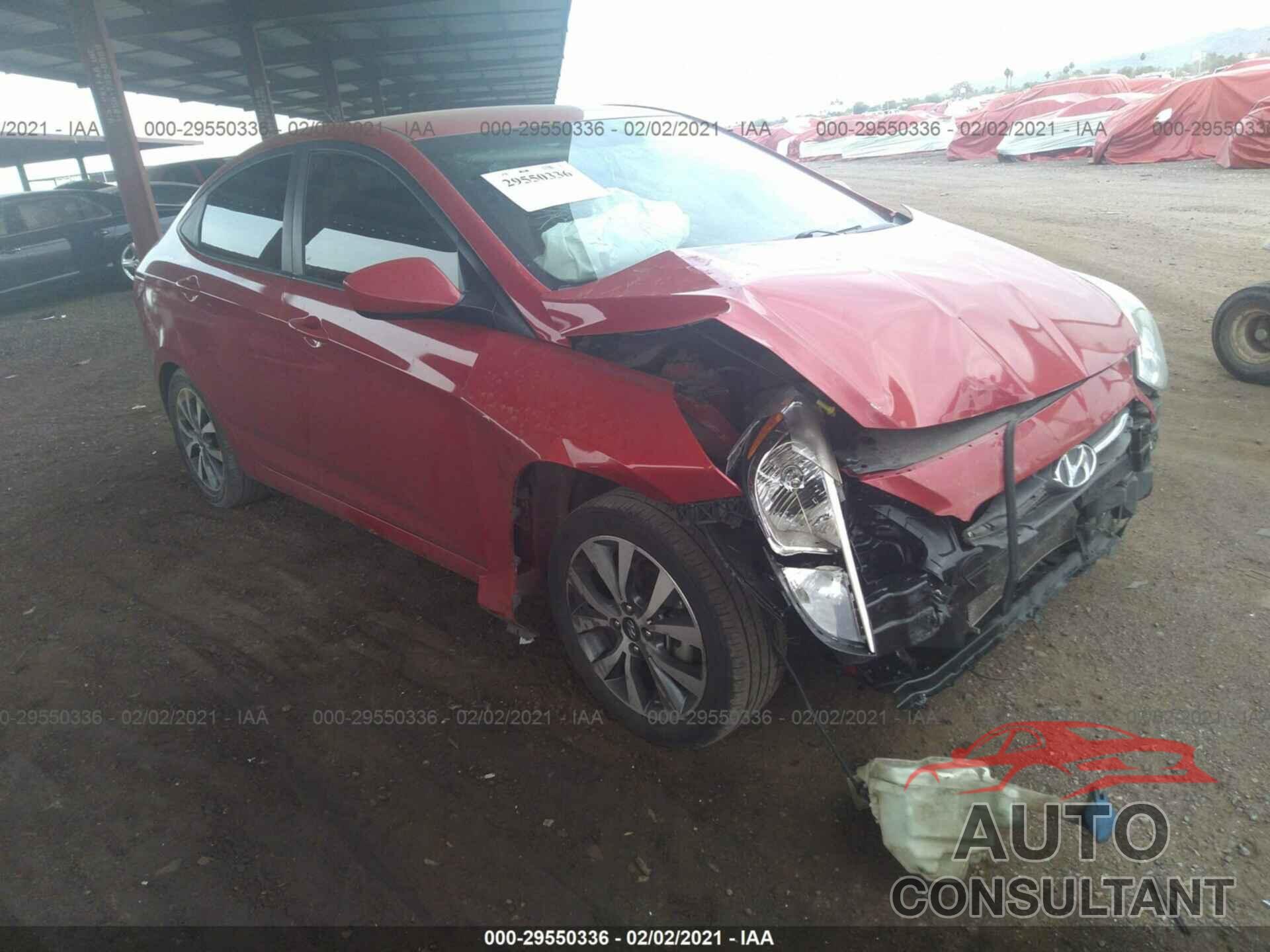 HYUNDAI ACCENT 2017 - KMHCT4AE8HU225692