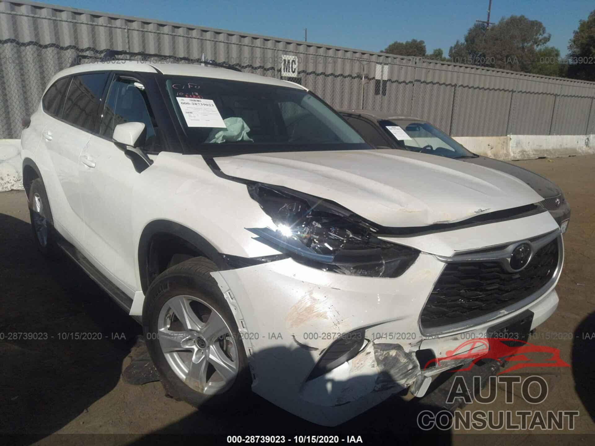 TOYOTA HIGHLANDER 2020 - 5TDCZRAH0LS001159
