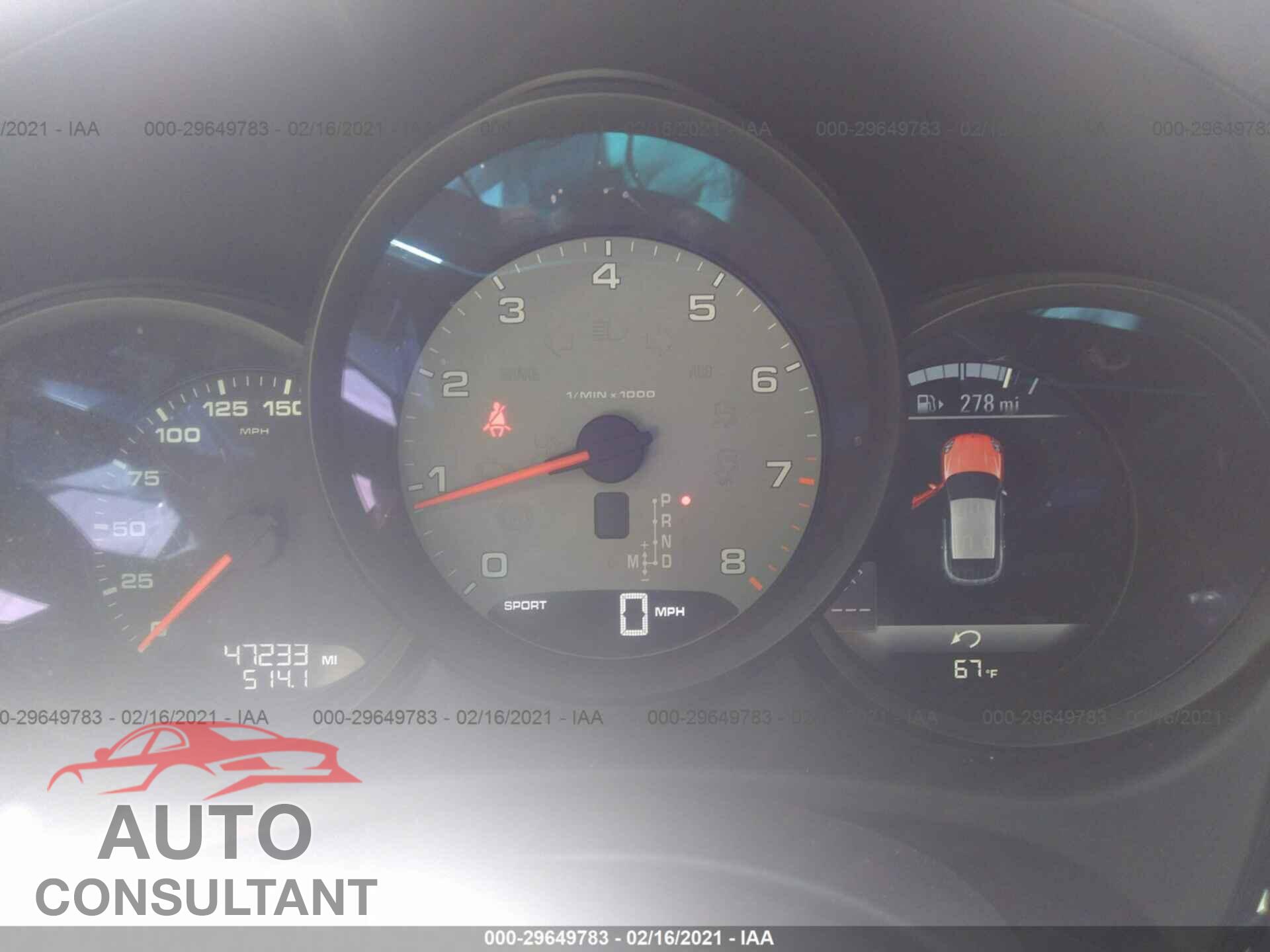 PORSCHE MACAN 2016 - WP1AB2A57GLB45919