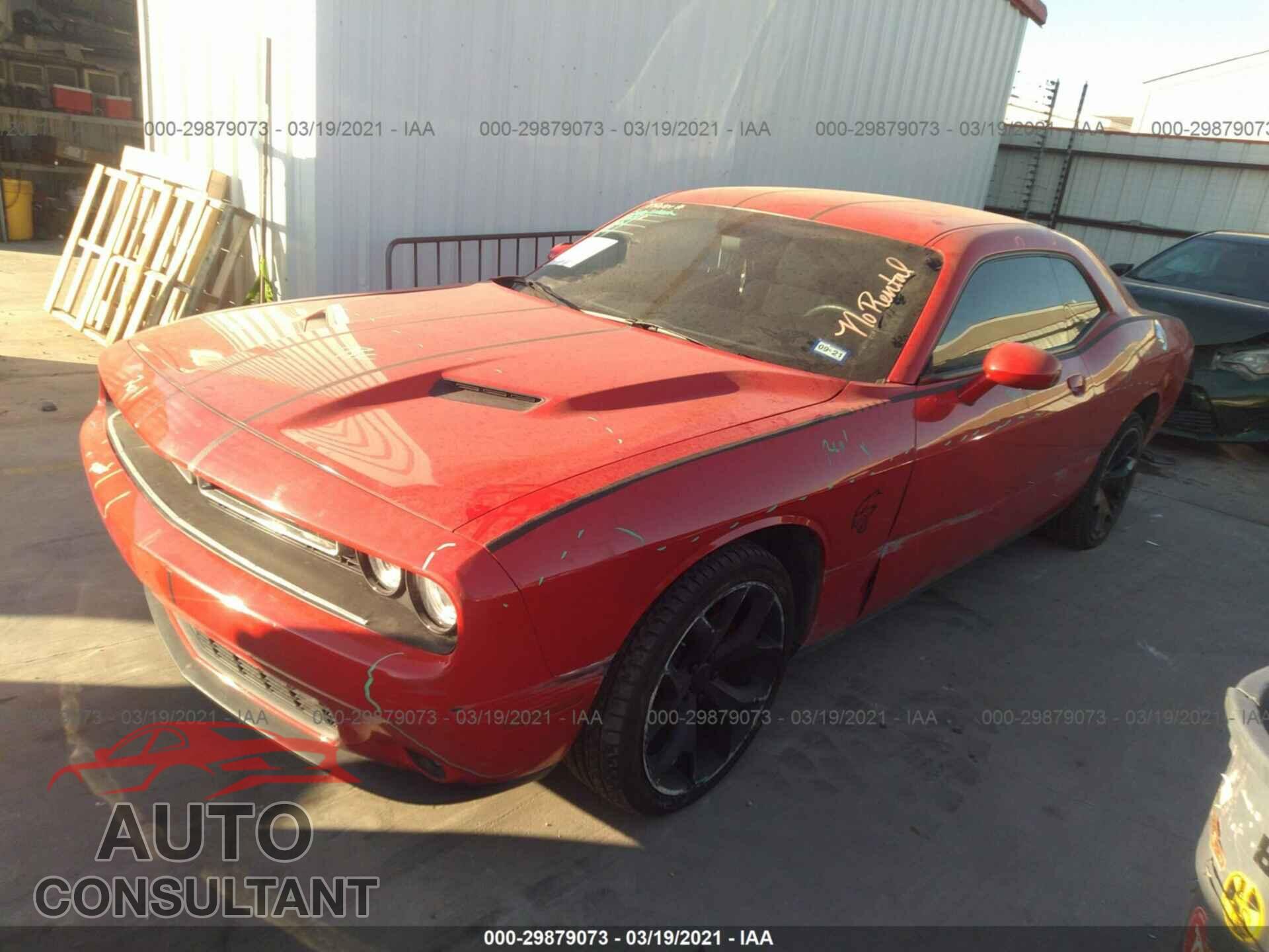 DODGE CHALLENGER 2016 - 2C3CDZAG6GH338465
