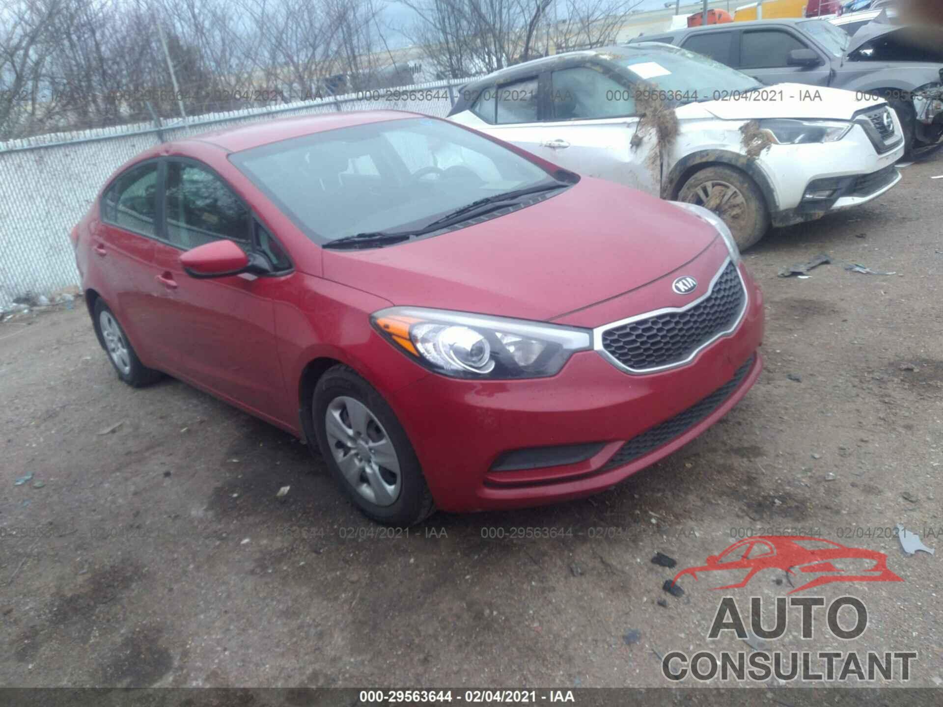 KIA FORTE 2016 - KNAFK4A68G5482161
