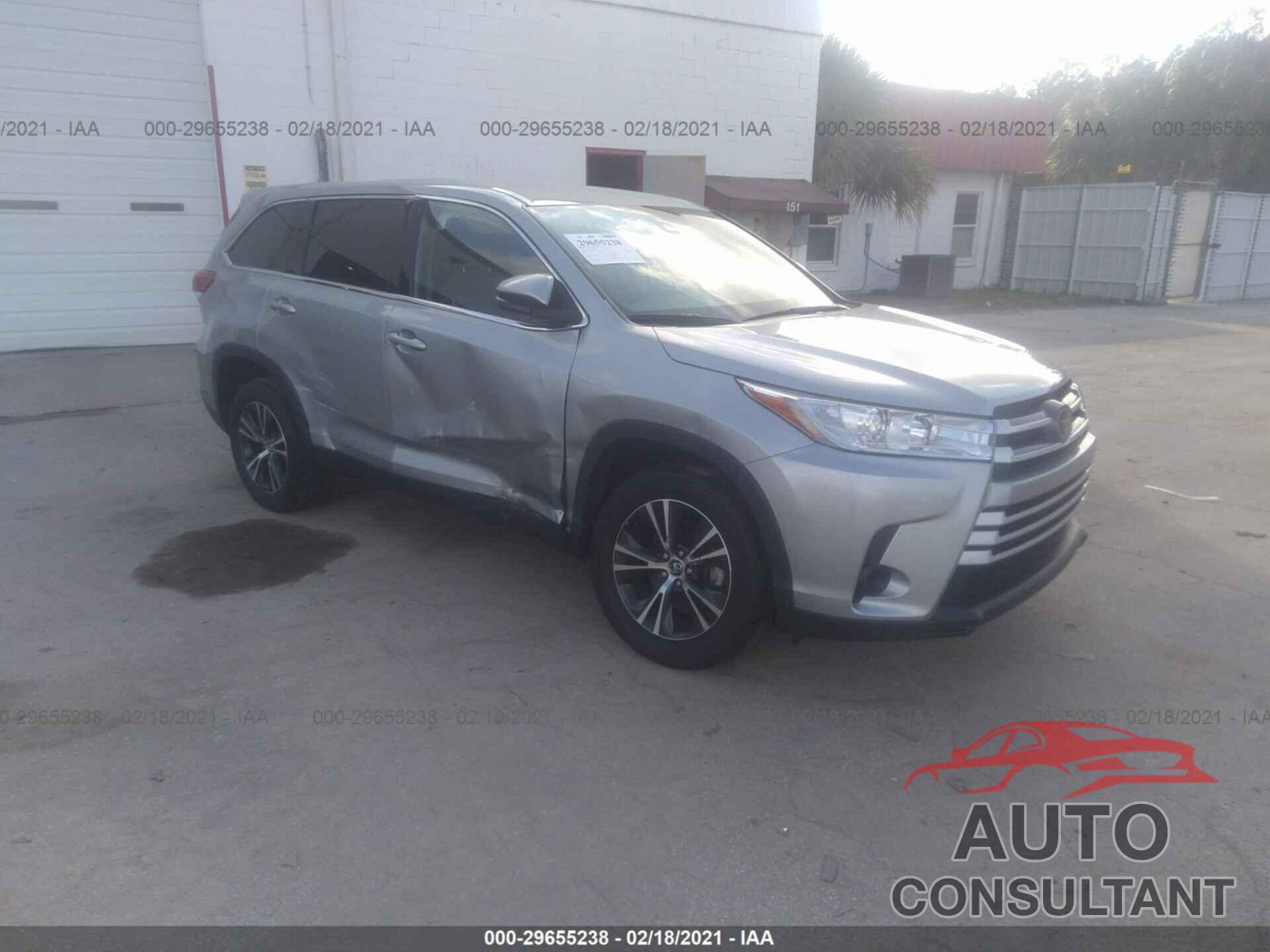 TOYOTA HIGHLANDER 2019 - 5TDZARFH7KS045586
