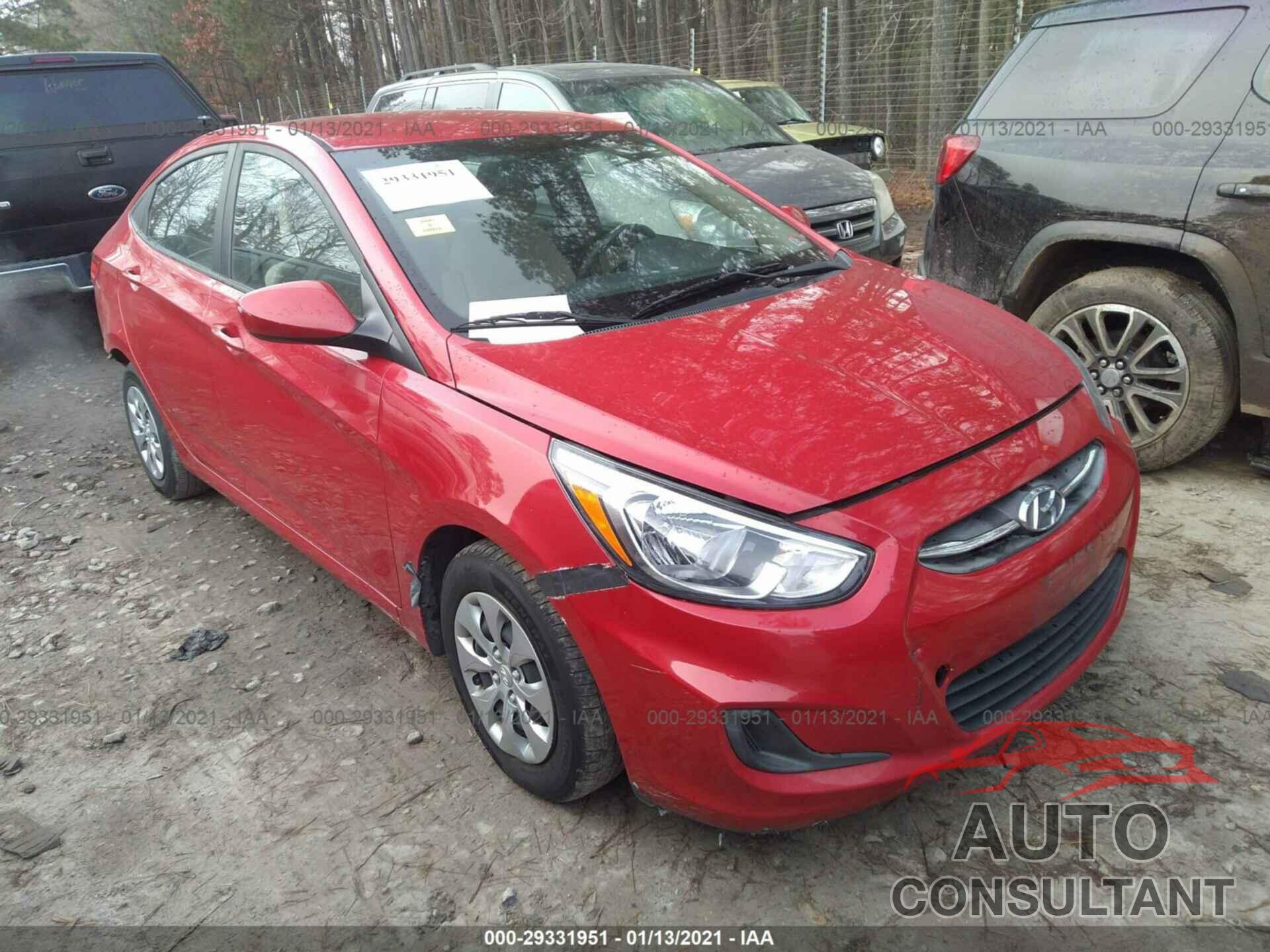 HYUNDAI ACCENT 2016 - KMHCT4AE6GU111236