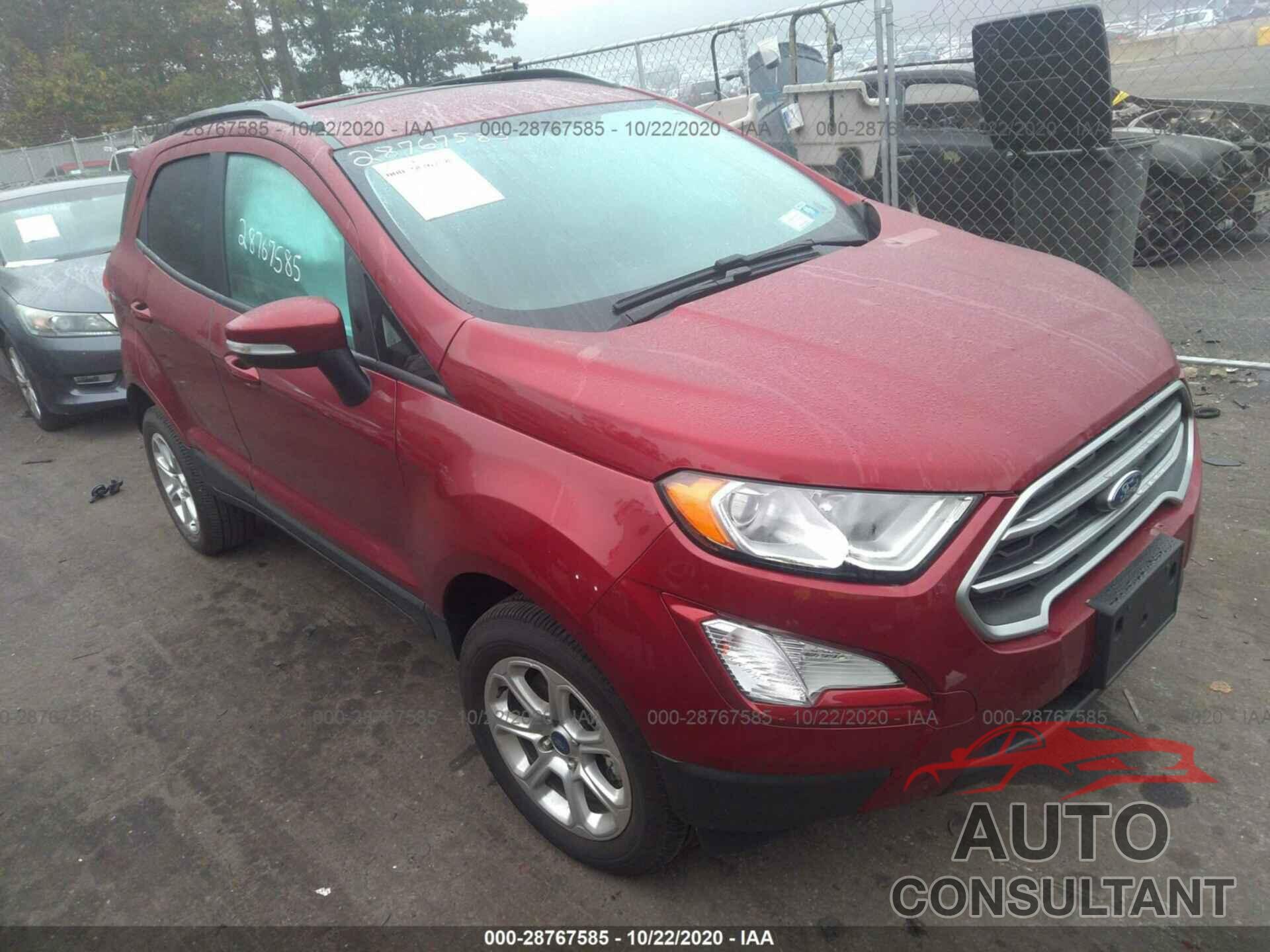 FORD ECOSPORT 2019 - MAJ6S3GL4KC270829