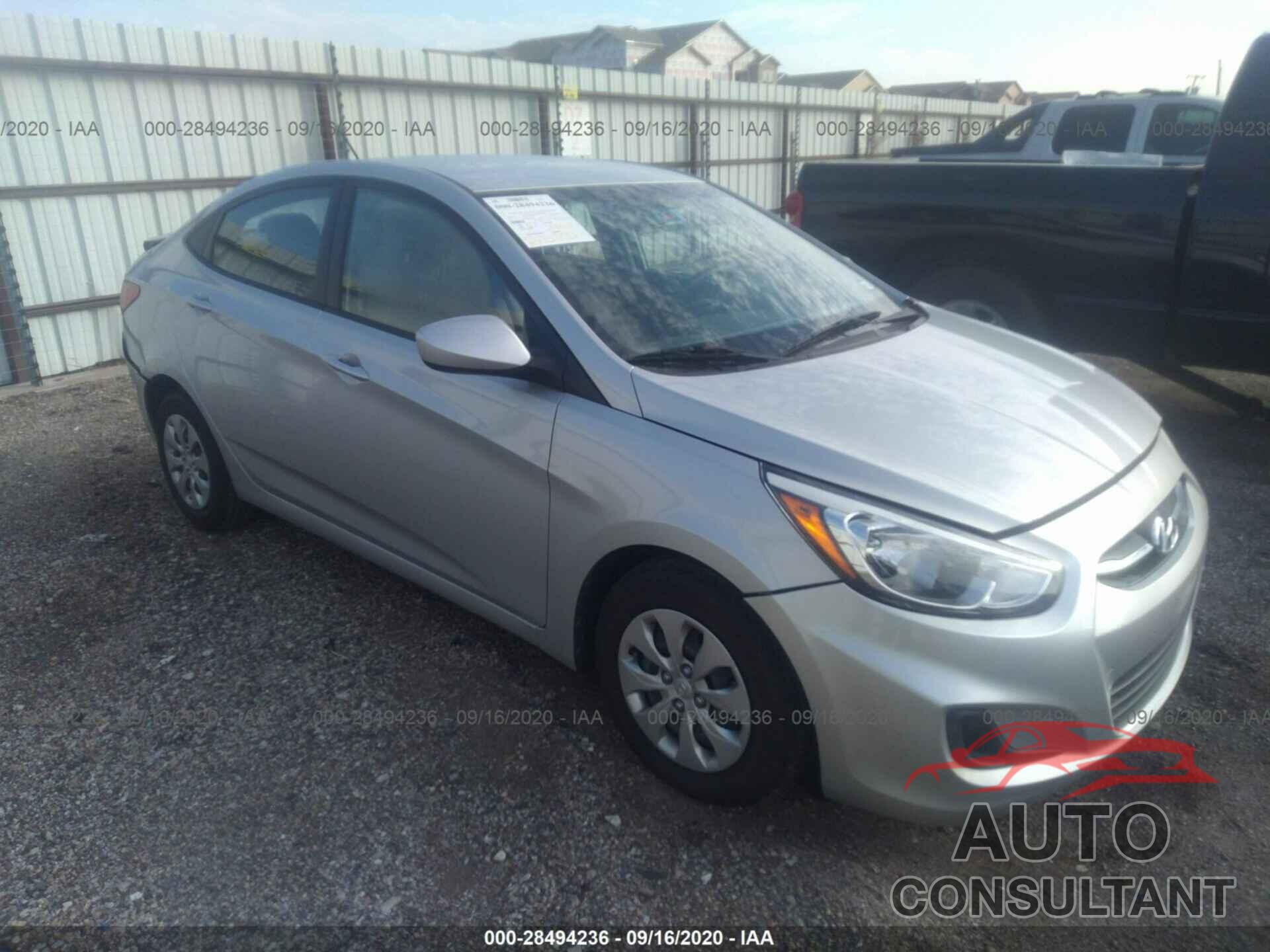HYUNDAI ACCENT 2016 - KMHCT4AE8GU152287