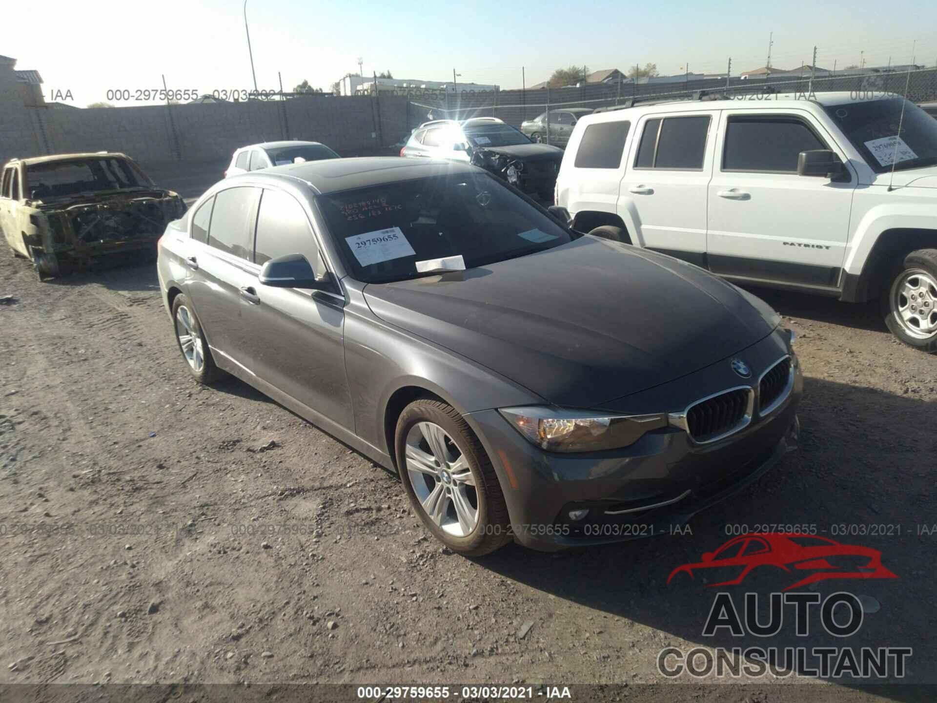 BMW 3 SERIES 2017 - WBA8B9G5XHNU51872