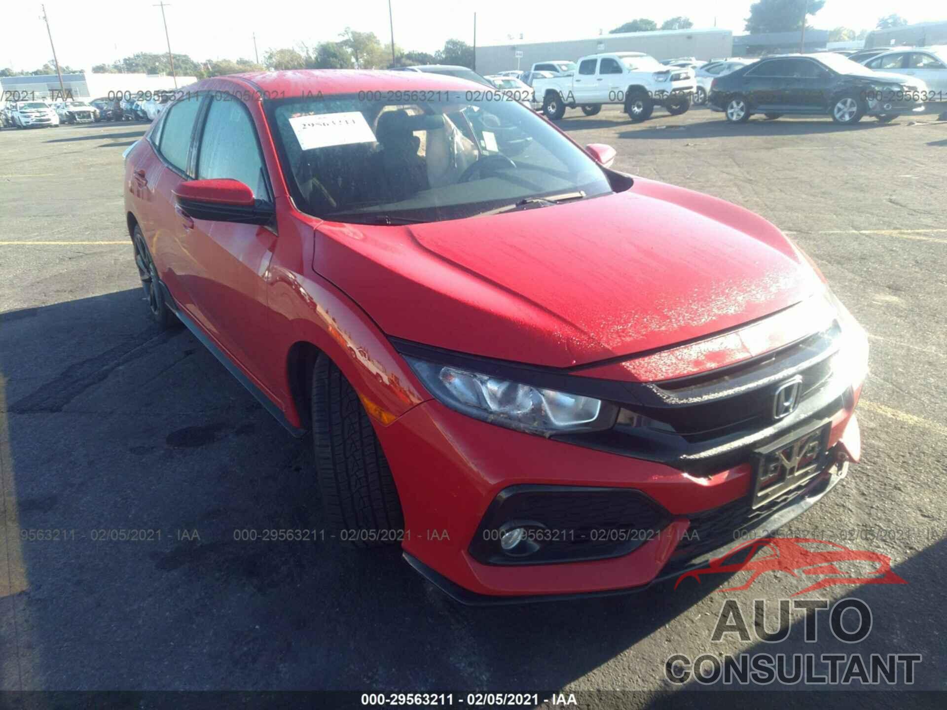 HONDA CIVIC HATCHBACK 2018 - SHHFK7H4XJU405014