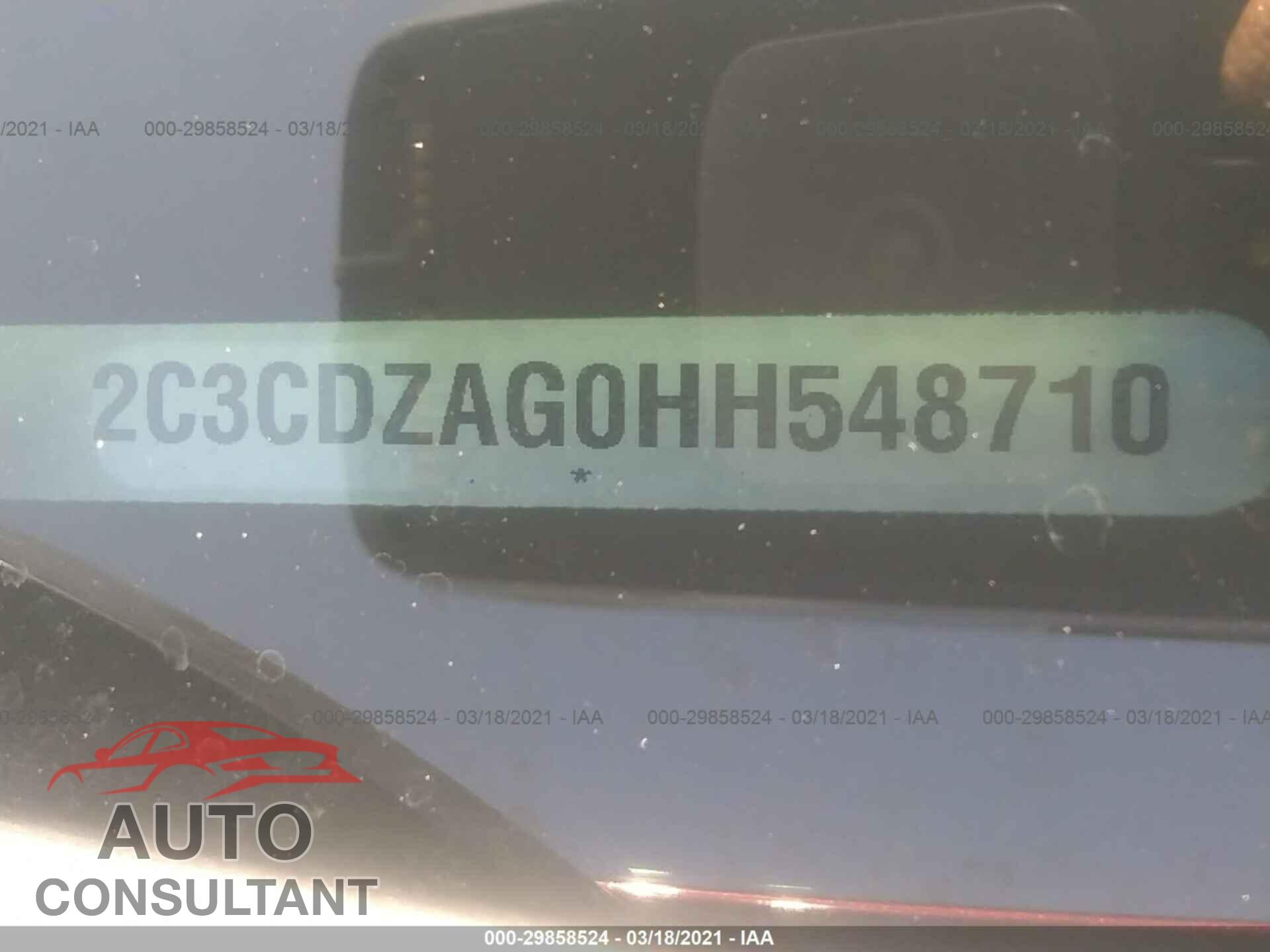 DODGE CHALLENGER 2017 - 2C3CDZAG0HH548710