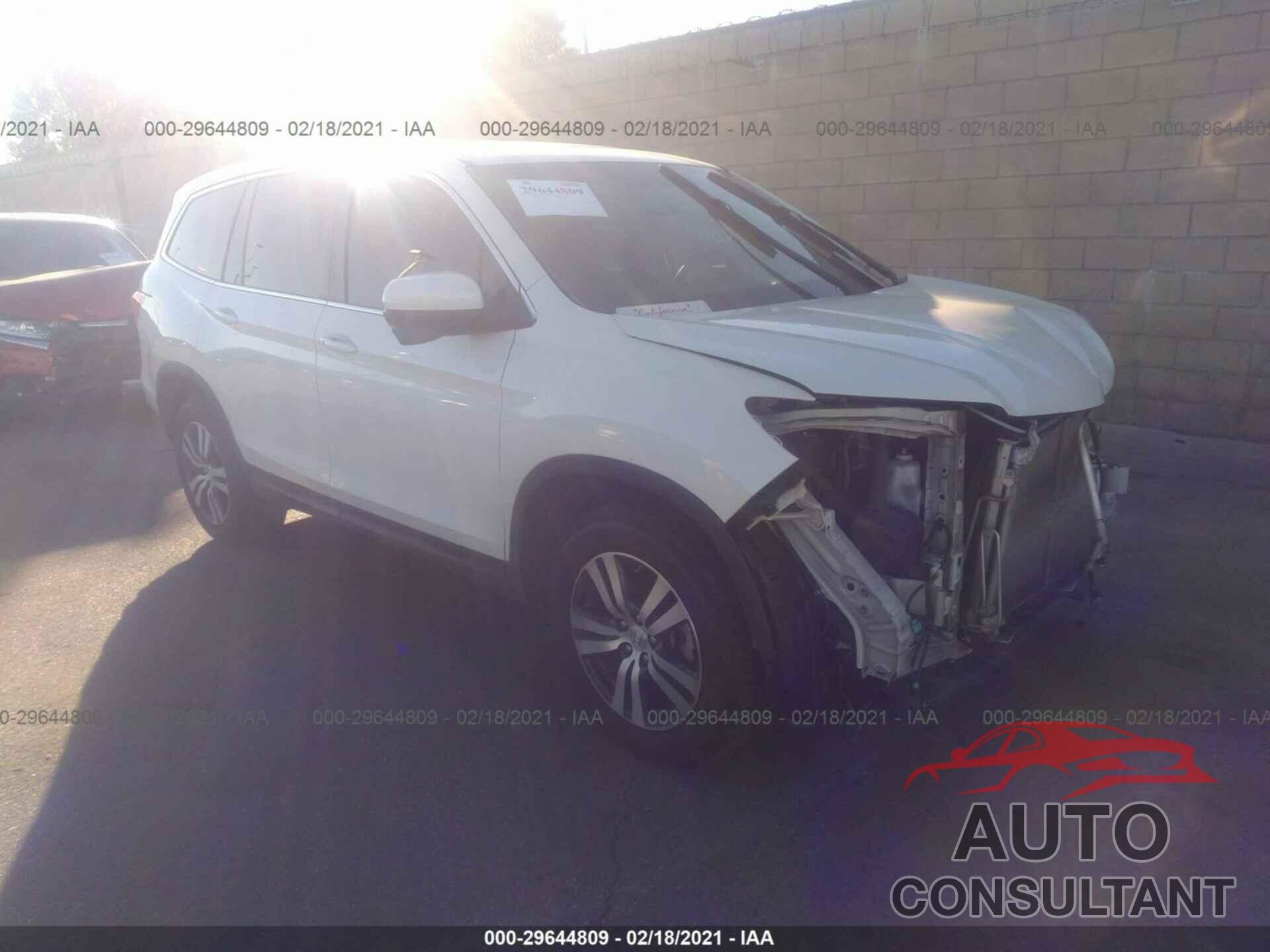 HONDA PILOT 2016 - 5FNYF5H51GB030523