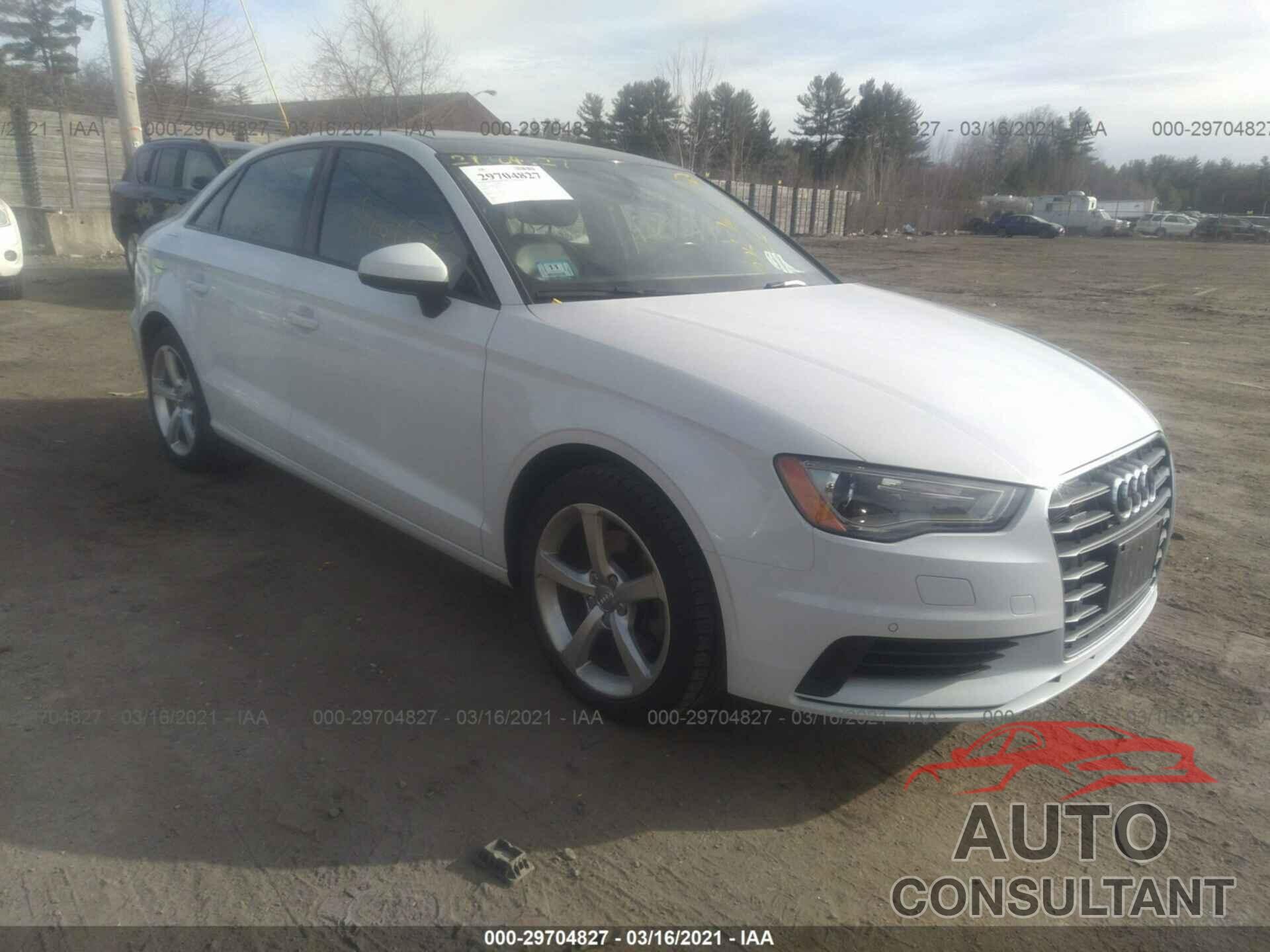 AUDI A3 2016 - WAUB8GFF8G1030290