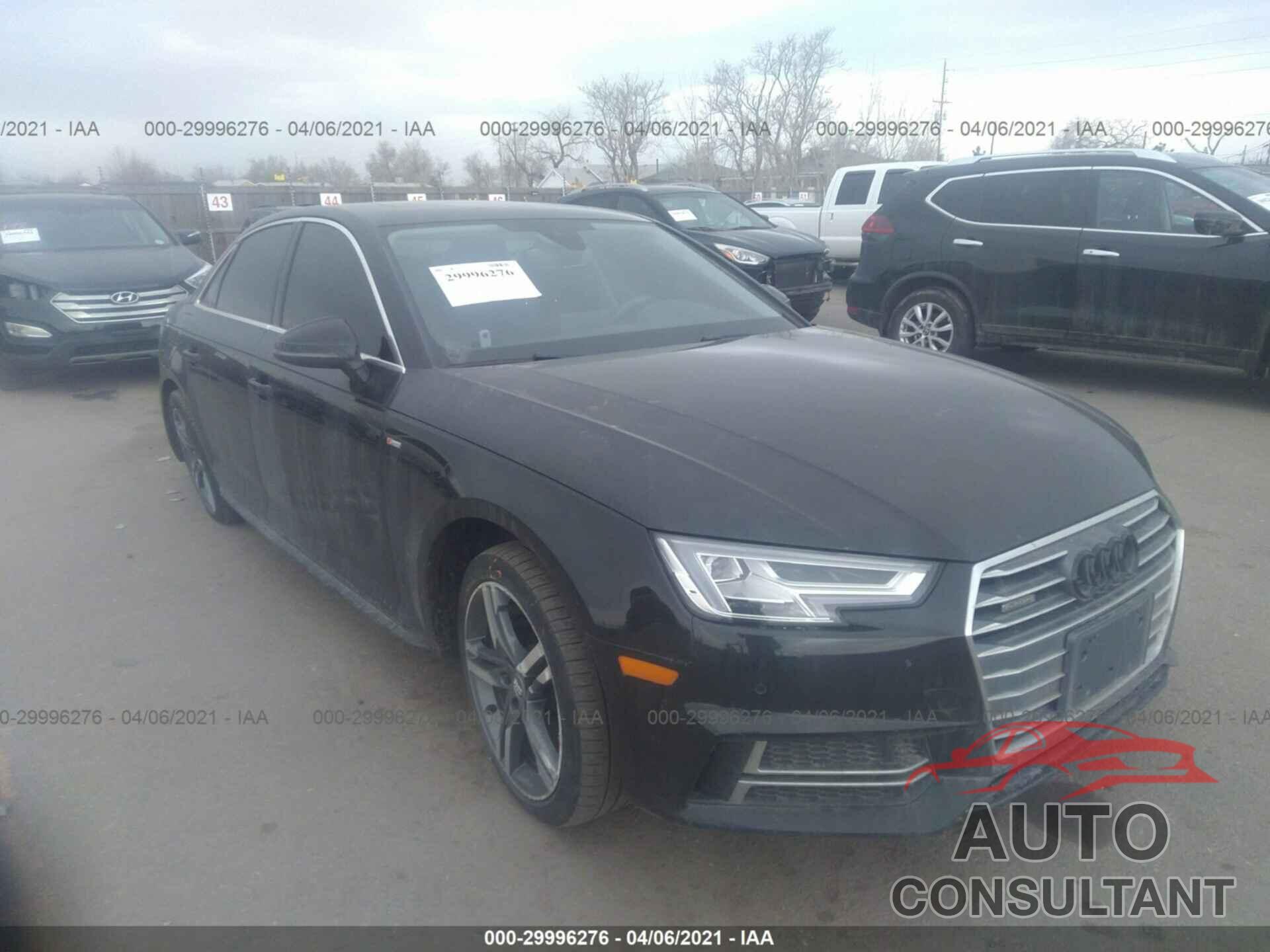 AUDI A4 2018 - WAUENAF44JN008109