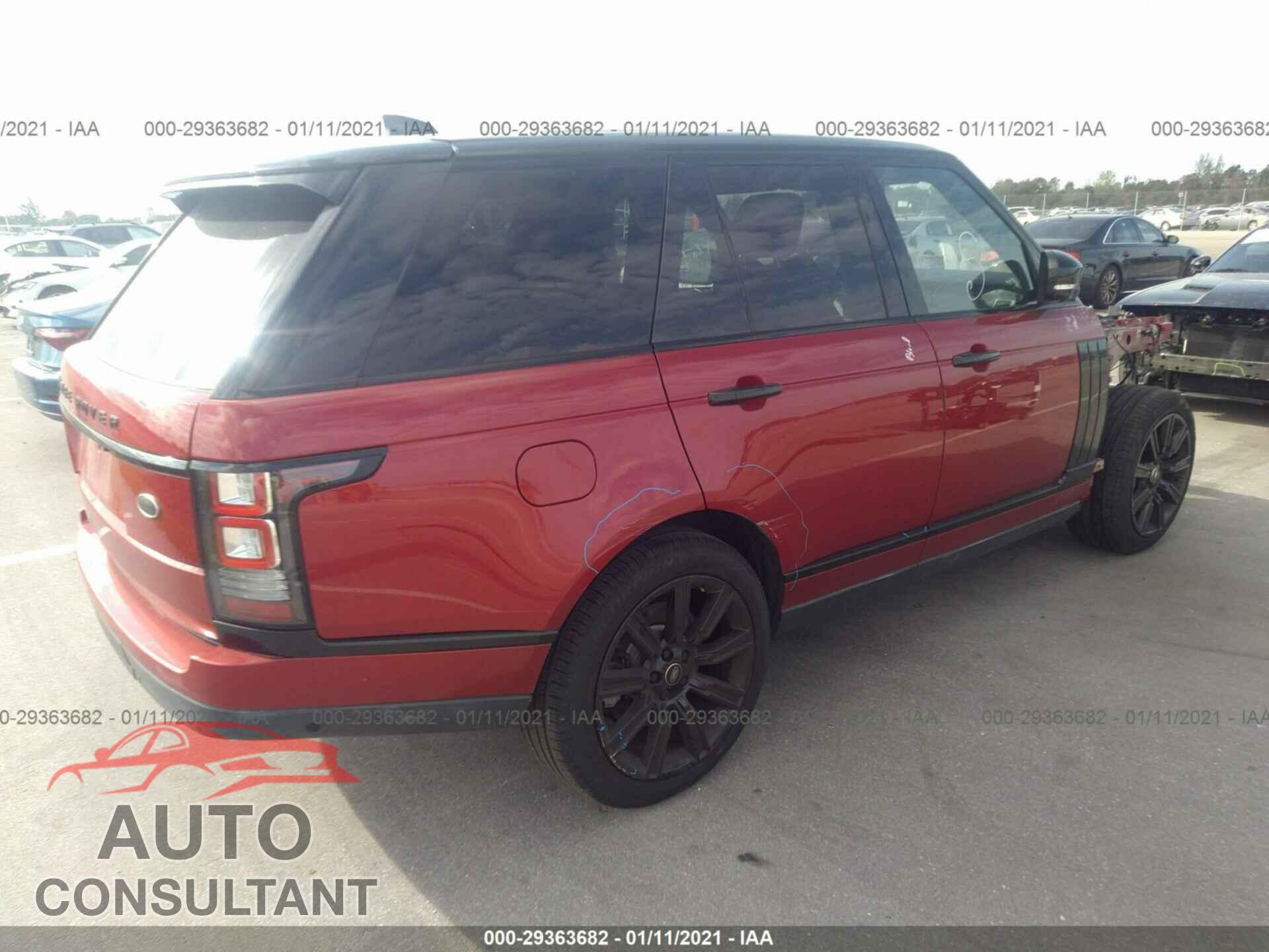 LAND ROVER RANGE ROVER 2017 - SALGS2FV2HA353426