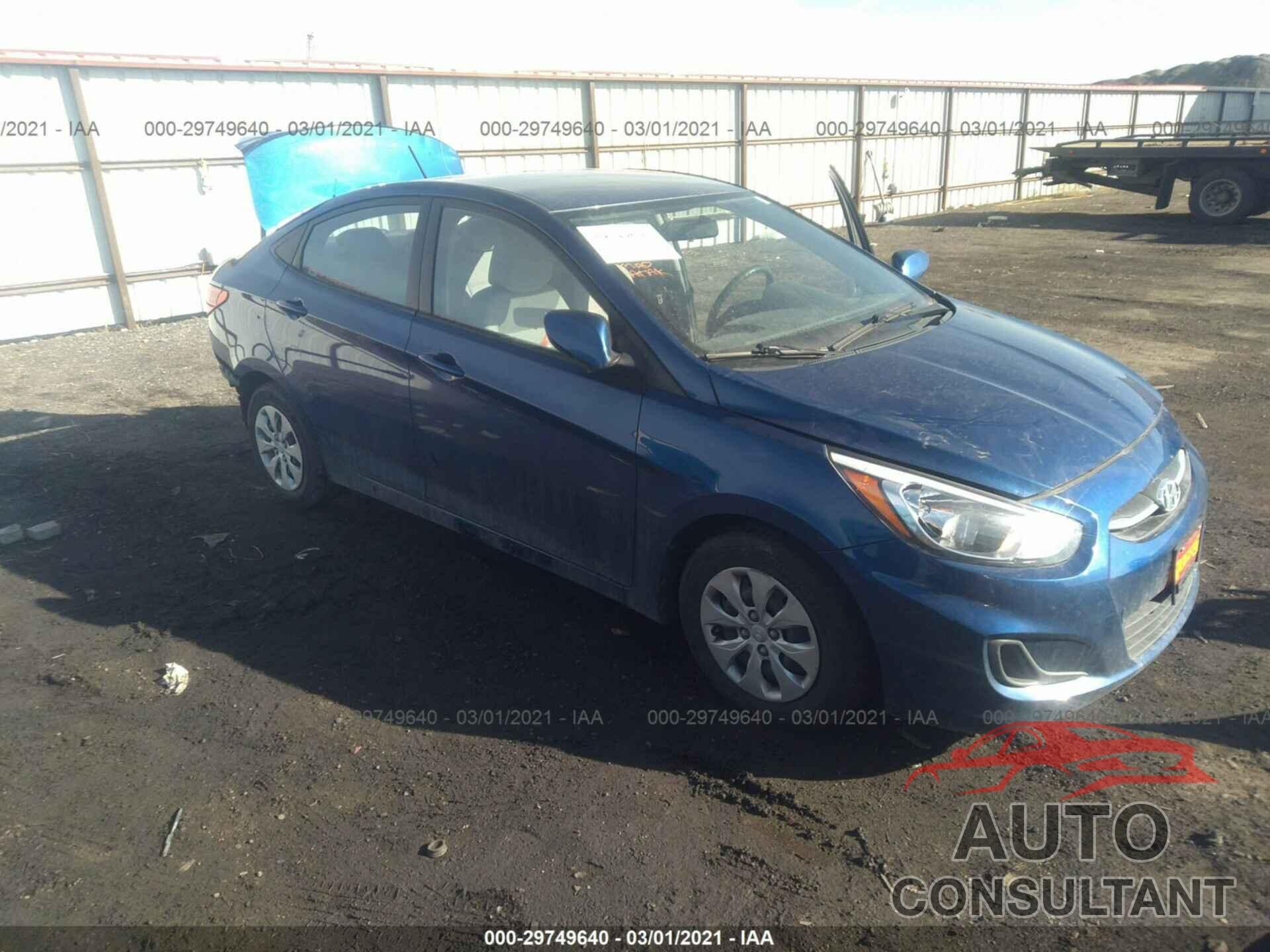 HYUNDAI ACCENT 2017 - KMHCT4AEXHU199919